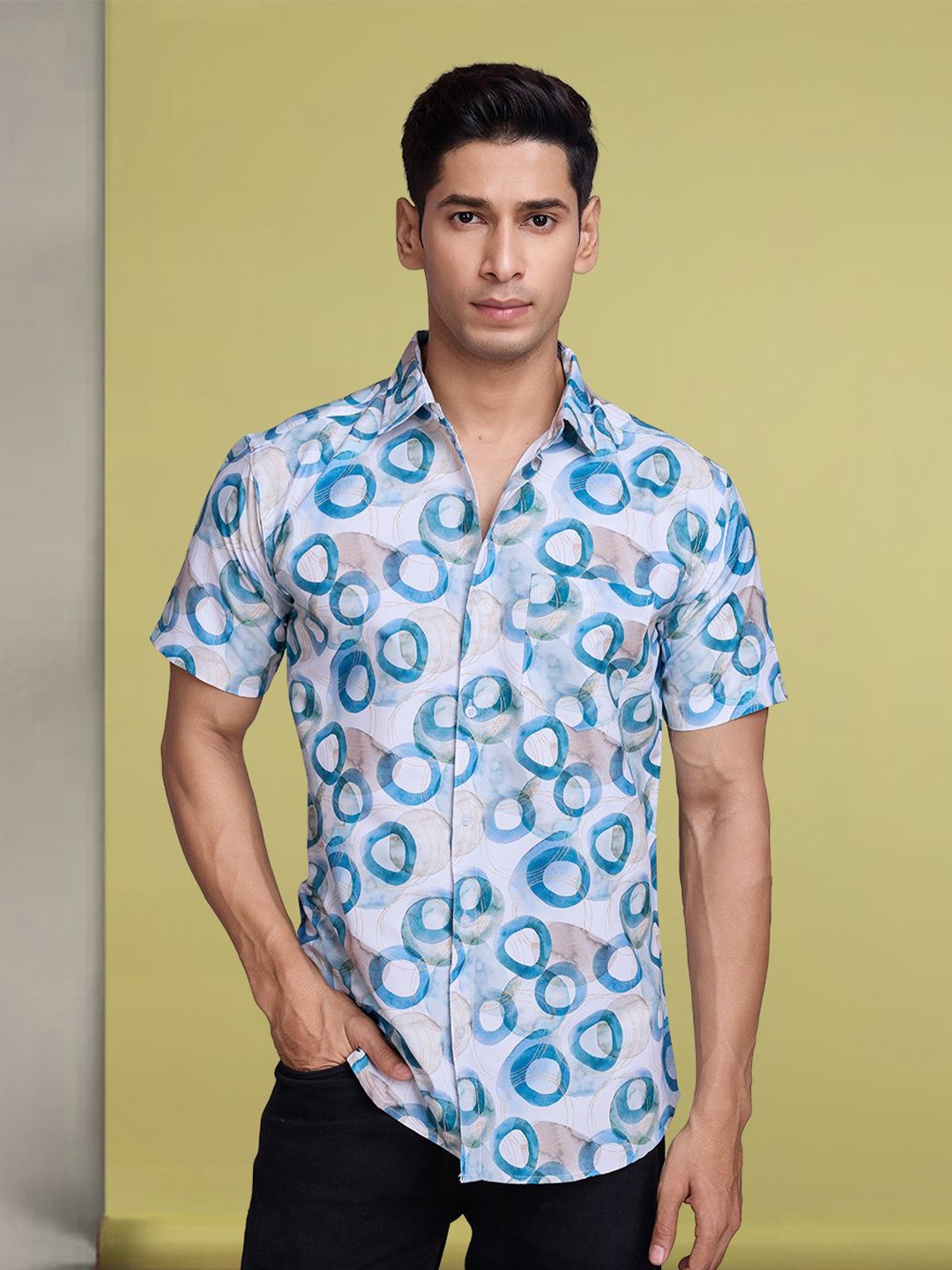 

Moda Rapido Men Standard Floral Opaque Printed Casual Shirt, Multi