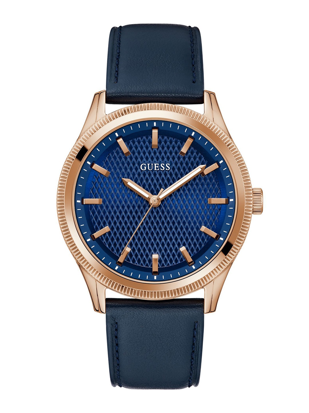 

GUESS Men Dial & Leather Straps Analogue Watch GW0846G2, Blue