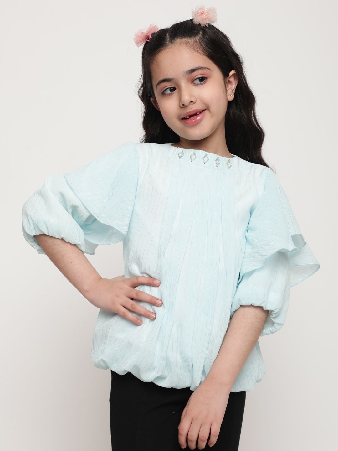

Miss & Chief Embellished Top, Blue