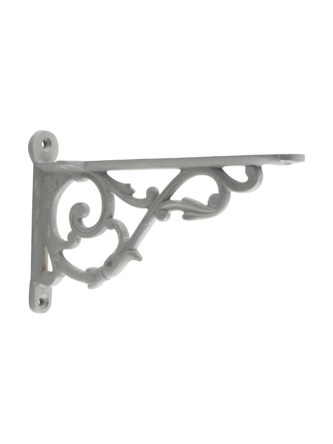 

Indianshelf Grey Floral Shaped Wall Hanging Plant Holder Iron Bracket