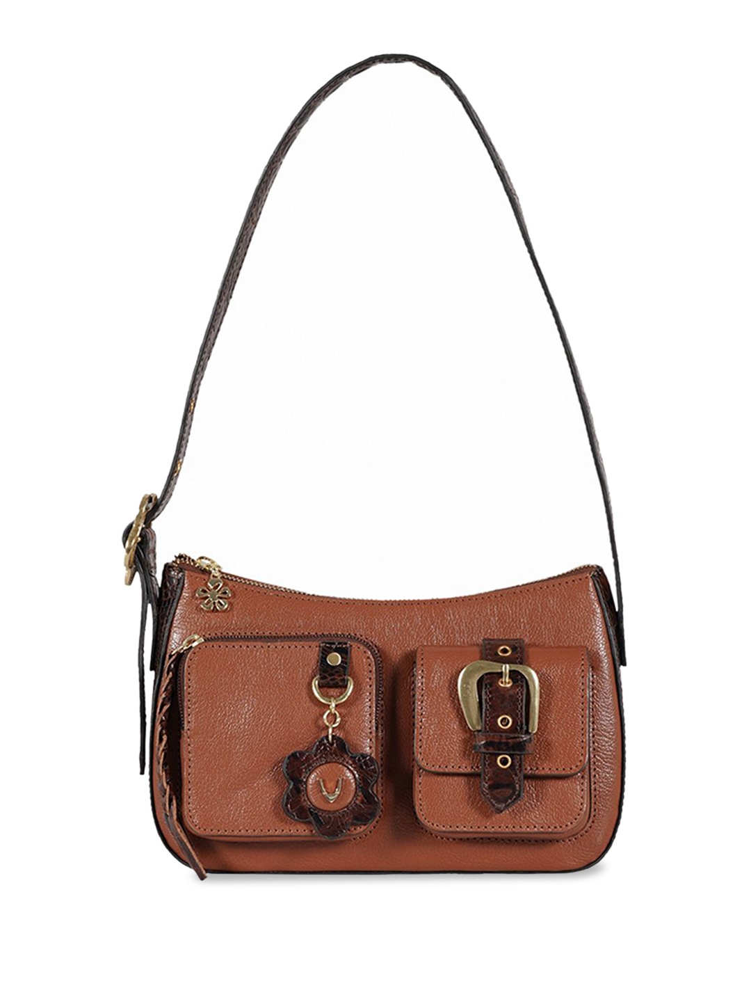 

Hidesign Leather Shopper Shoulder Bag with Tasselled, Brown