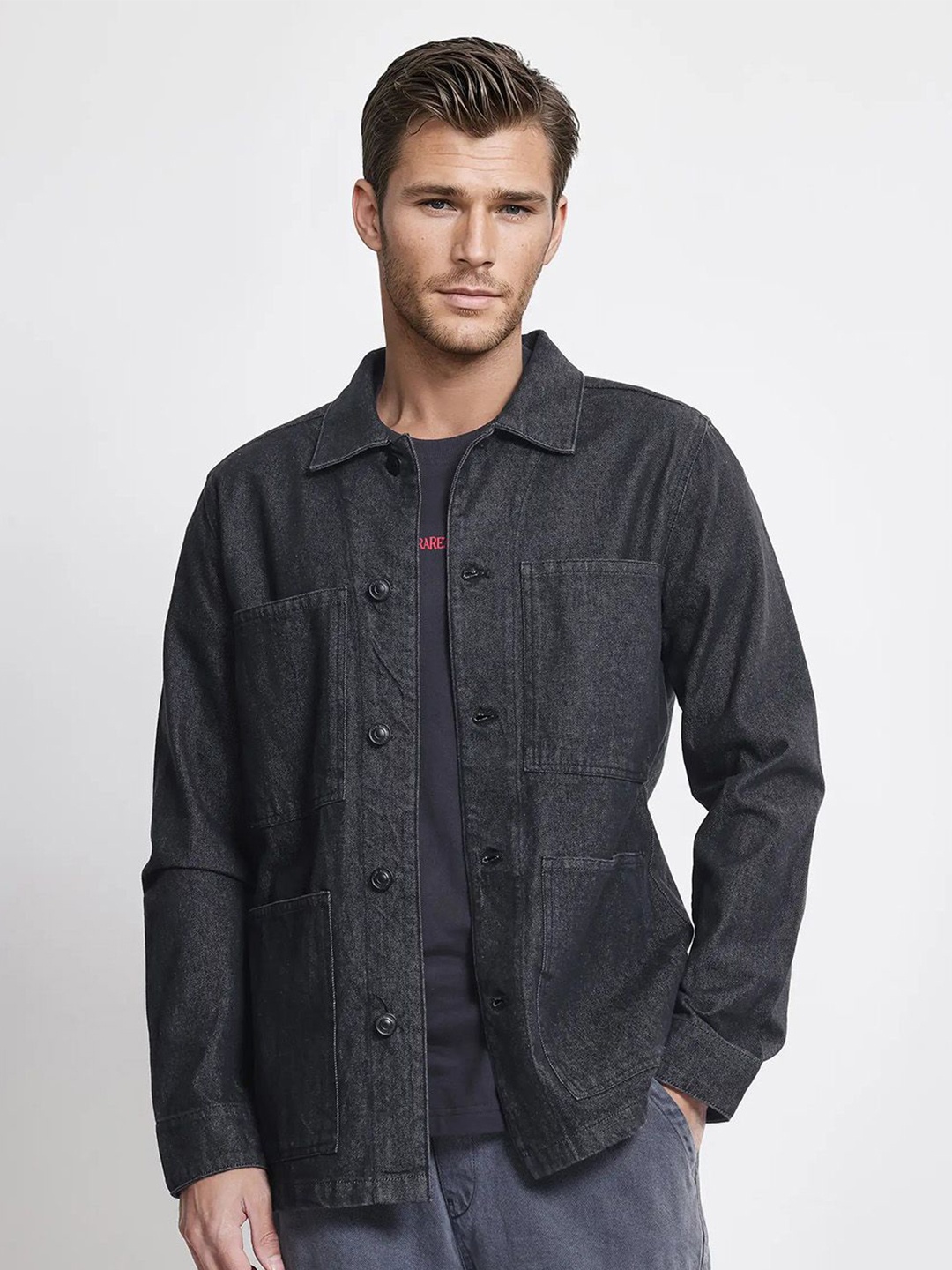 

RARE RABBIT Men Fashion Jacket, Black