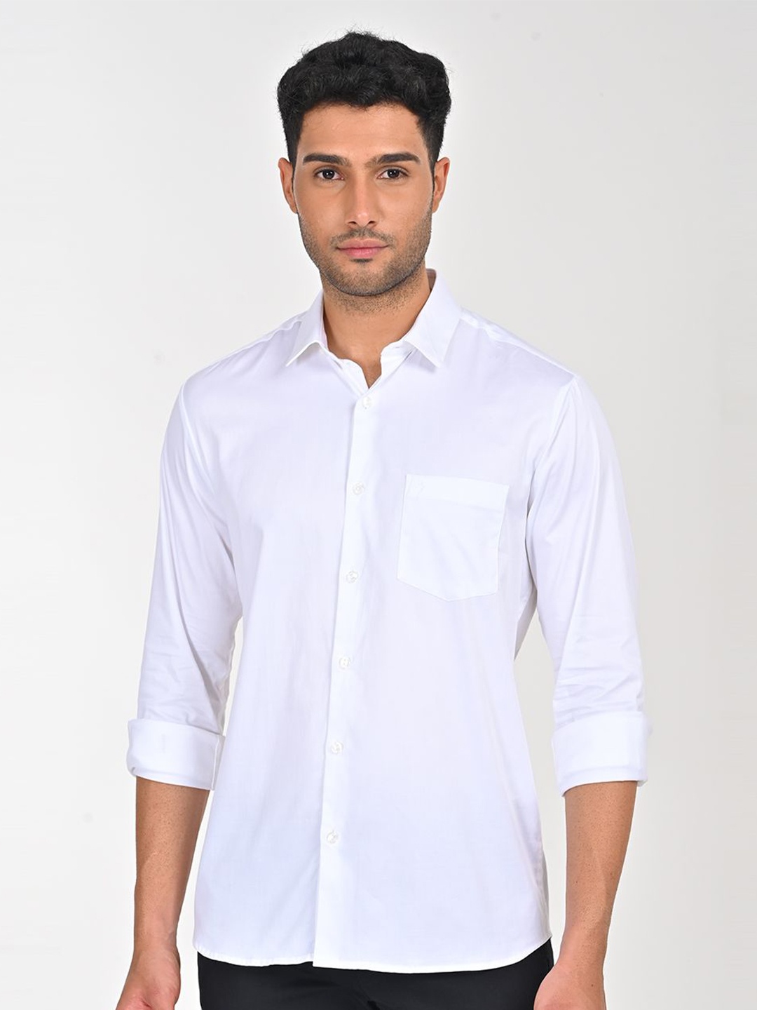 

Indian Terrain Men Slim Fit Opaque Casual Shirt, White