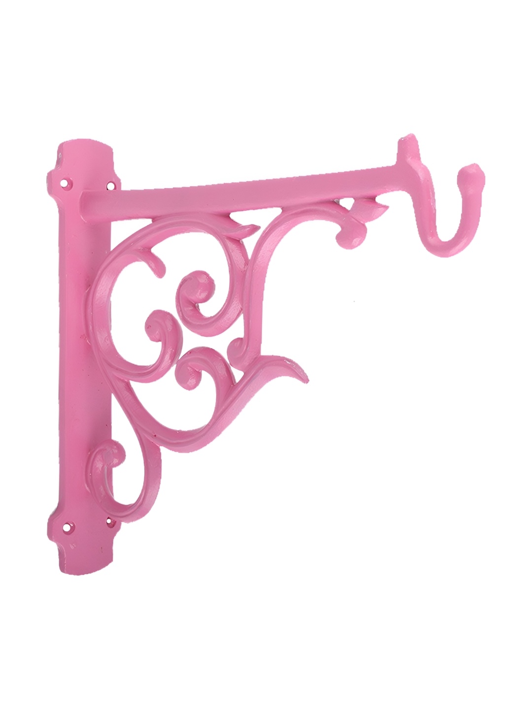 

Indianshelf 1 Piece Pink Aluminium Ornate Plant Wall Hanging