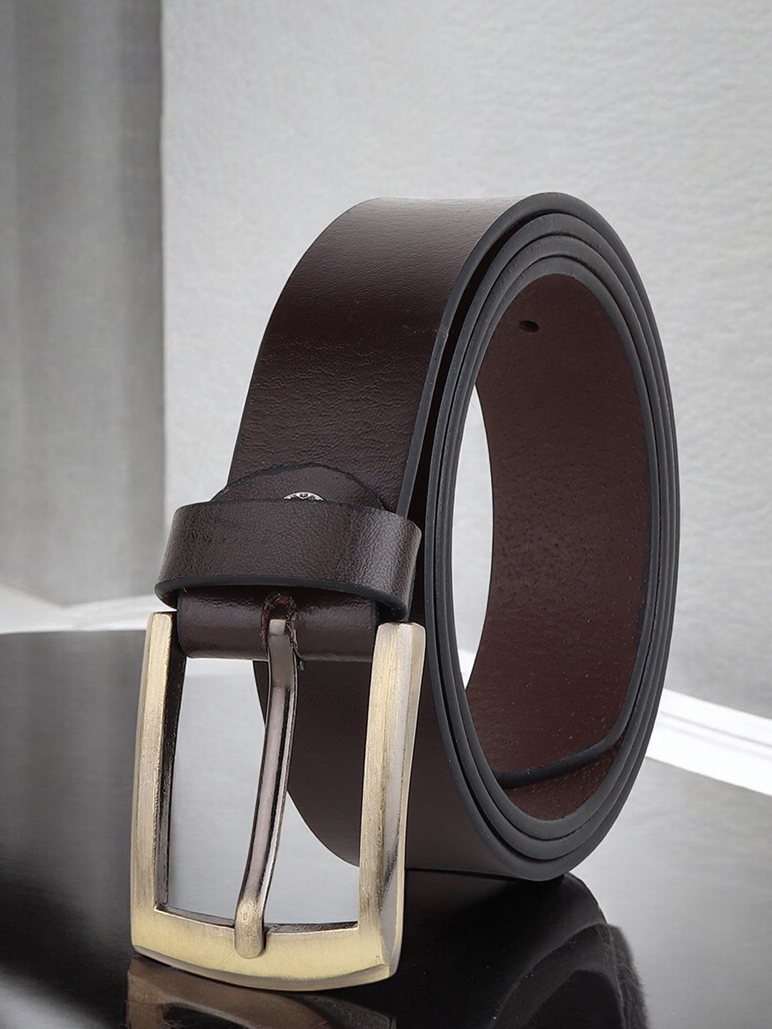 

Metronaut Men Leather Belt, Brown