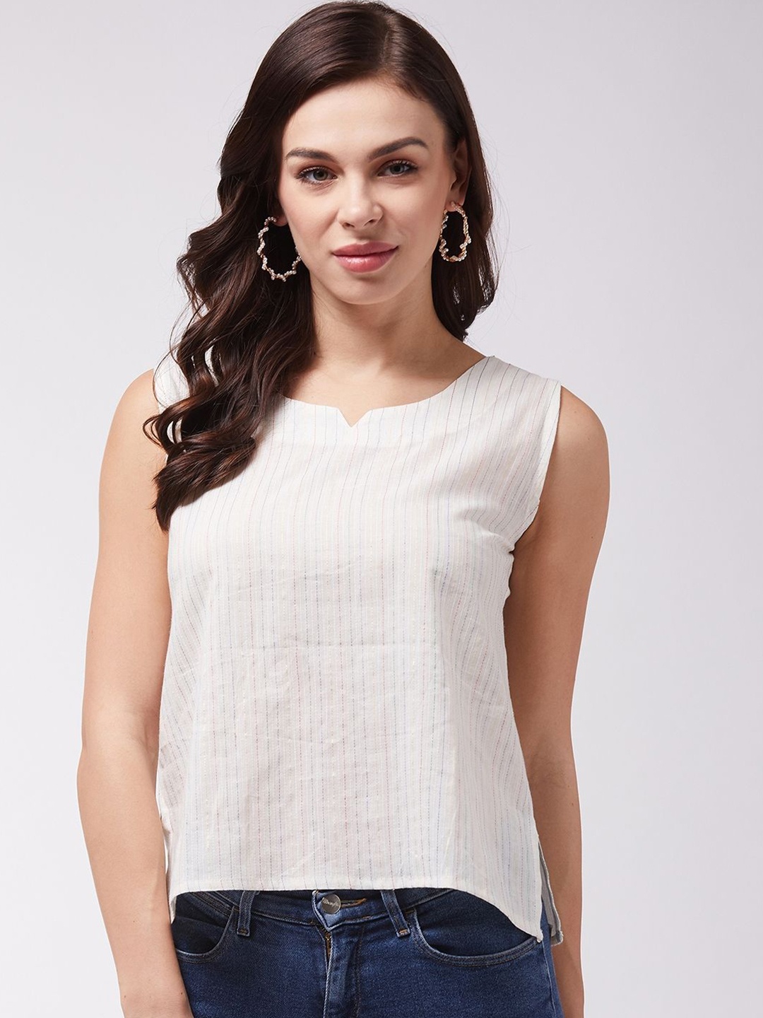 

InWeave Striped Top, Red
