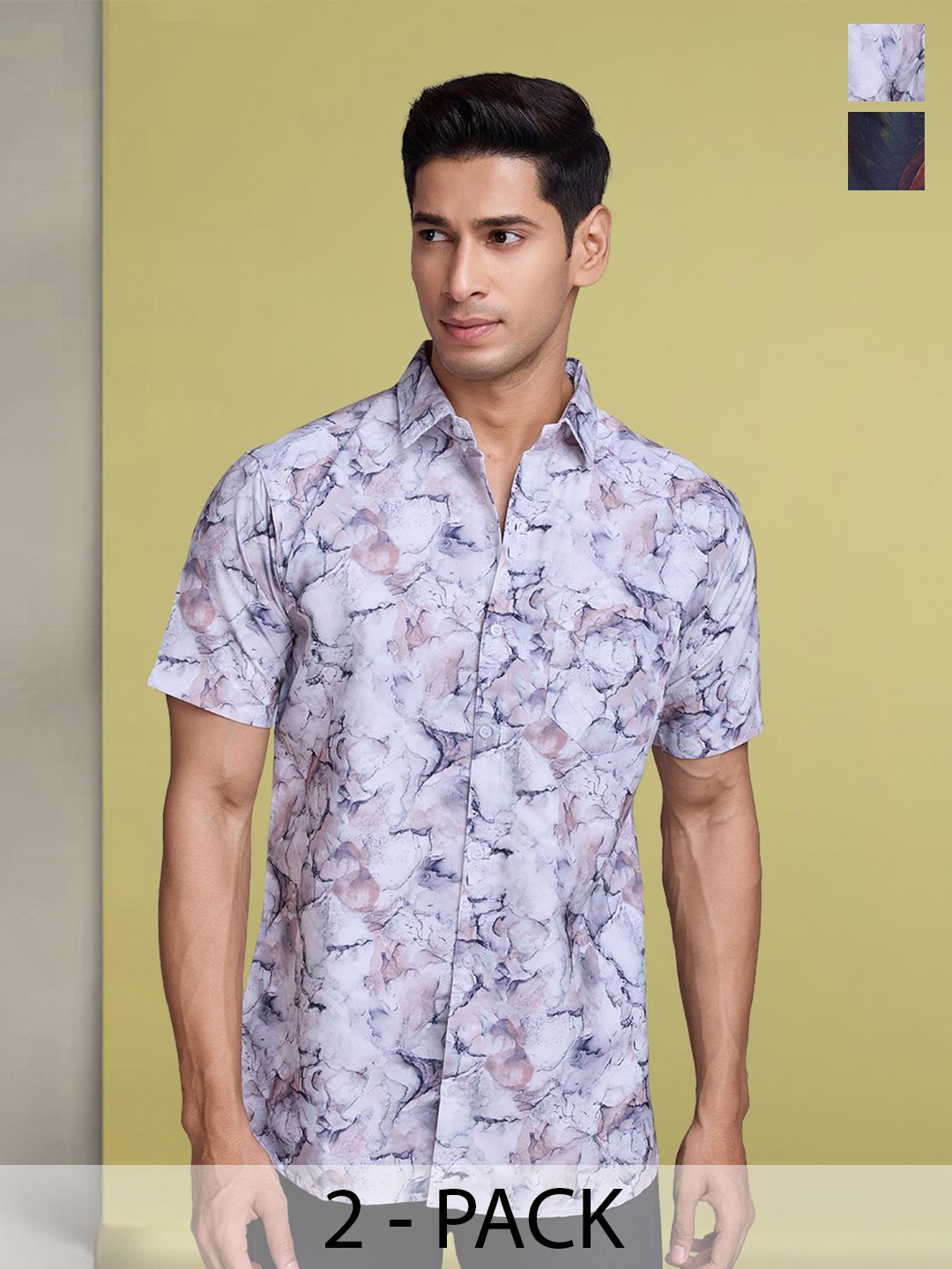 

Moda Rapido Men Standard Floral Opaque Printed Casual Shirt, Multi