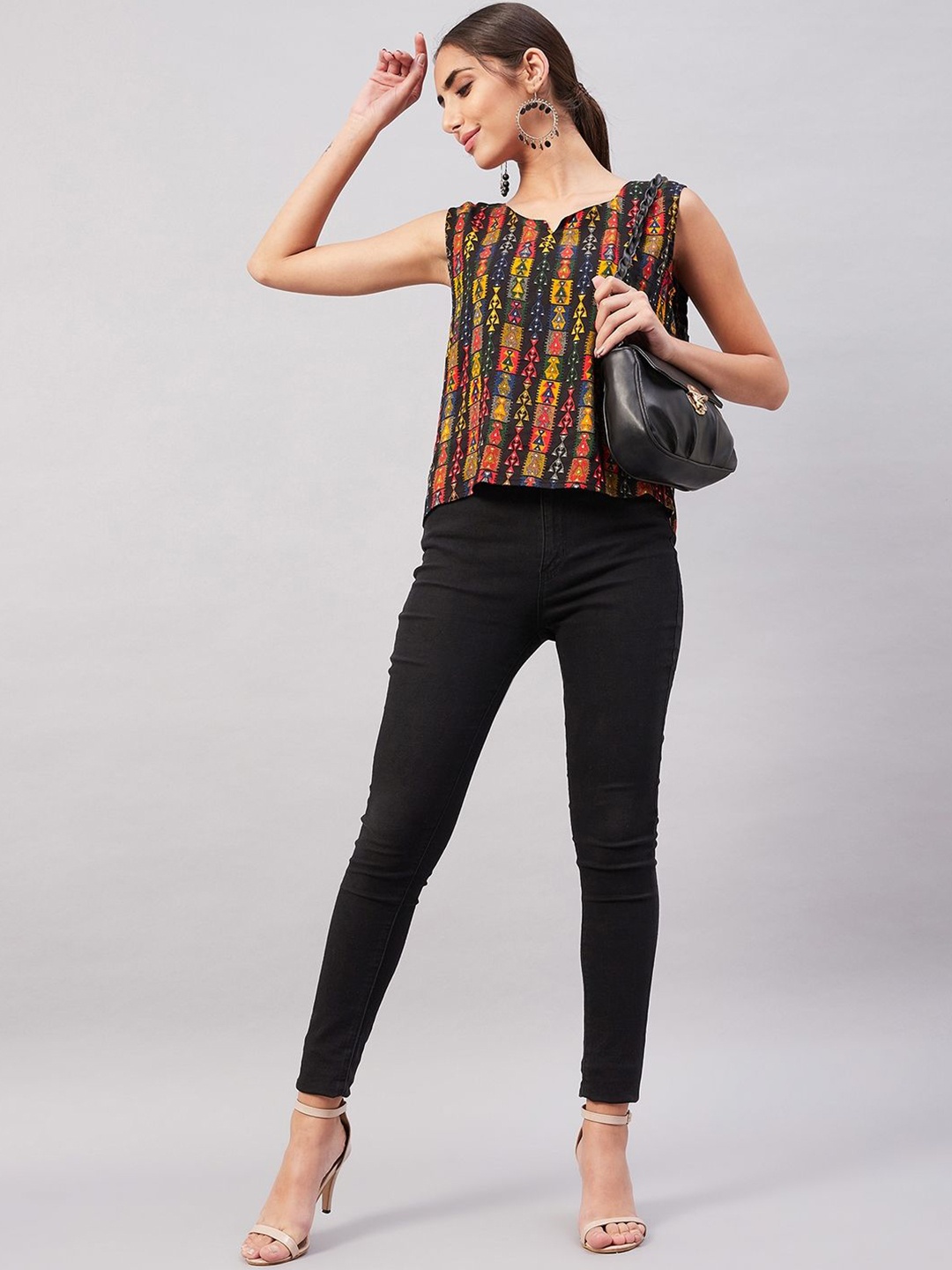 

InWeave Print Top, Red