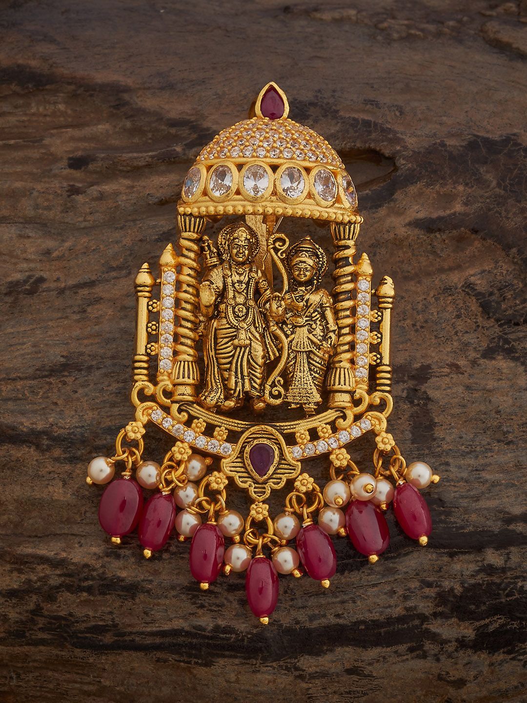 

Kushal's Fashion Jewellery 92.5 Sterling Silver Gold-Plated Pendant
