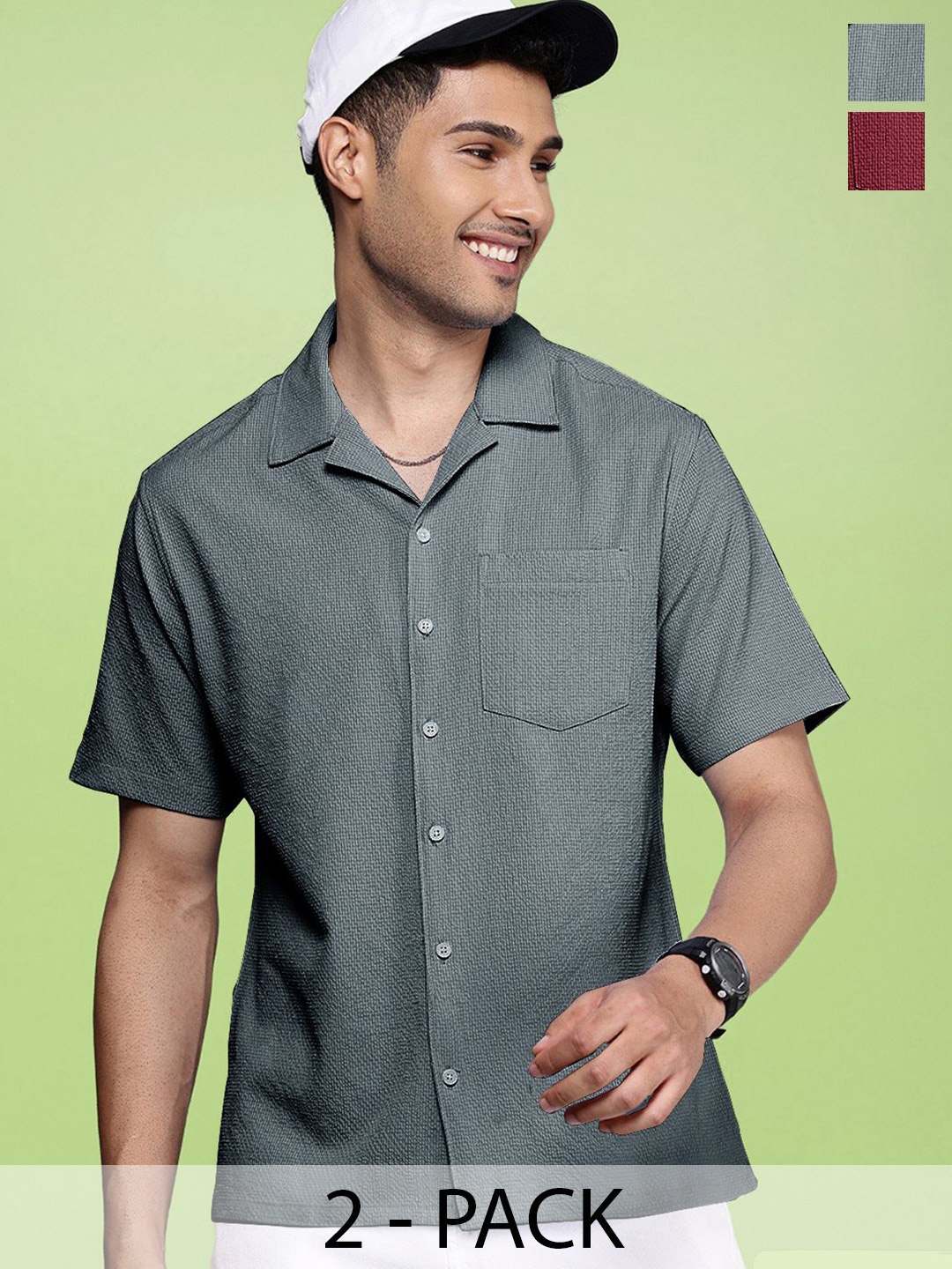 

Moda Rapido Men Standard Opaque Casual Shirt, Multi