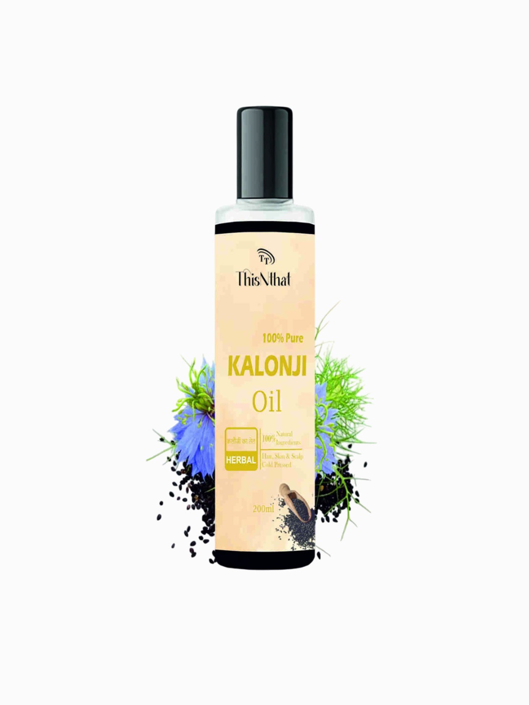 

THISNTHAT 100% Pure Kalonji Oil - 200ml, Black