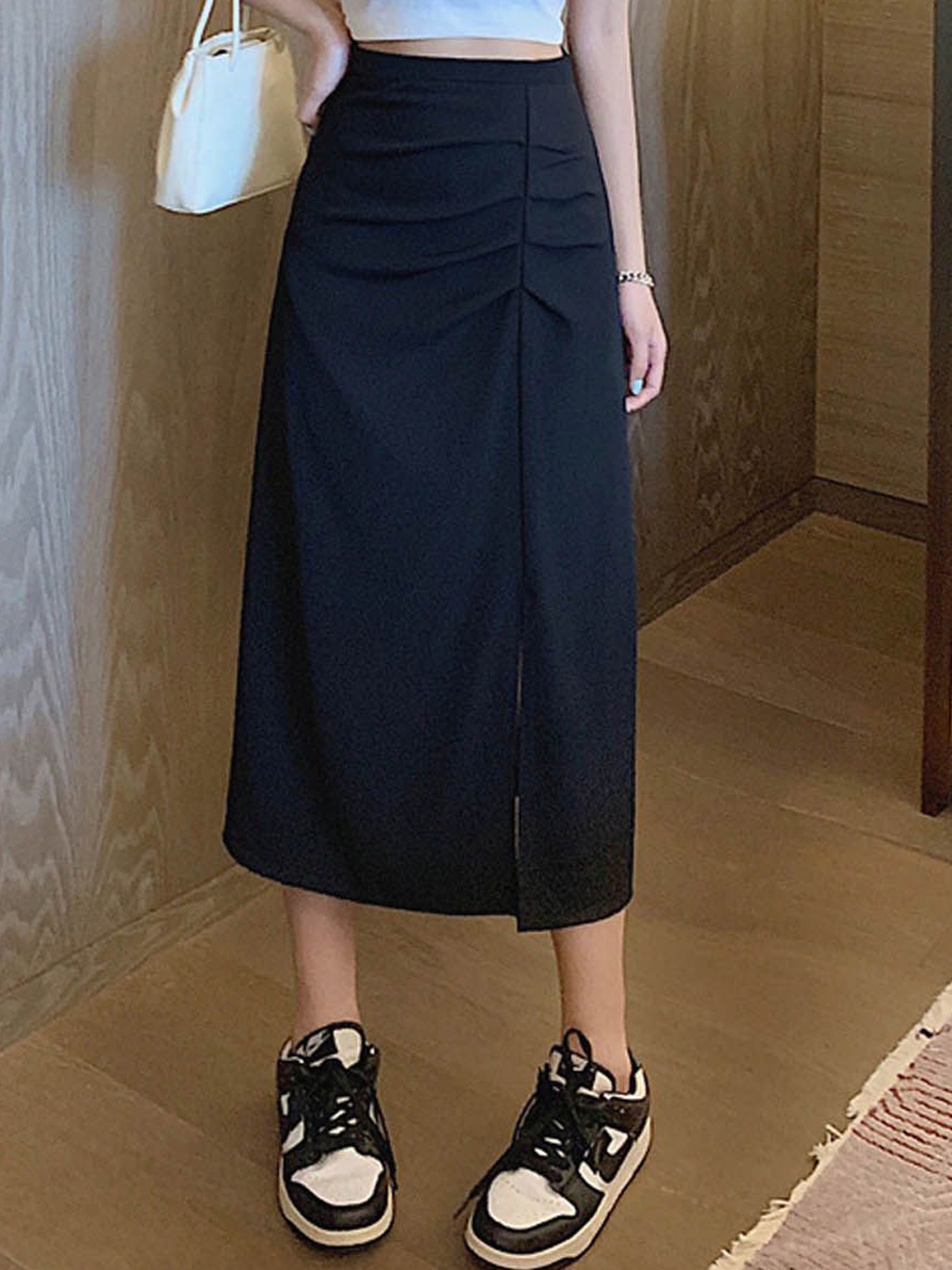 

StyleCast Straight Midi Skirts, Black