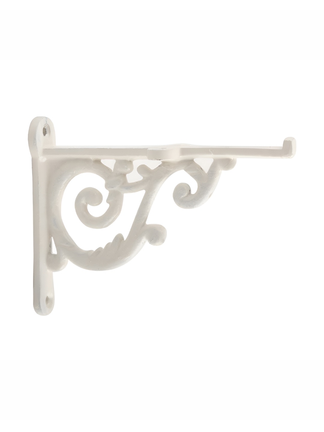 

Indianshelf Cream-Color Floral Textured Ornate Wall Hanging Plant Holder Bracket