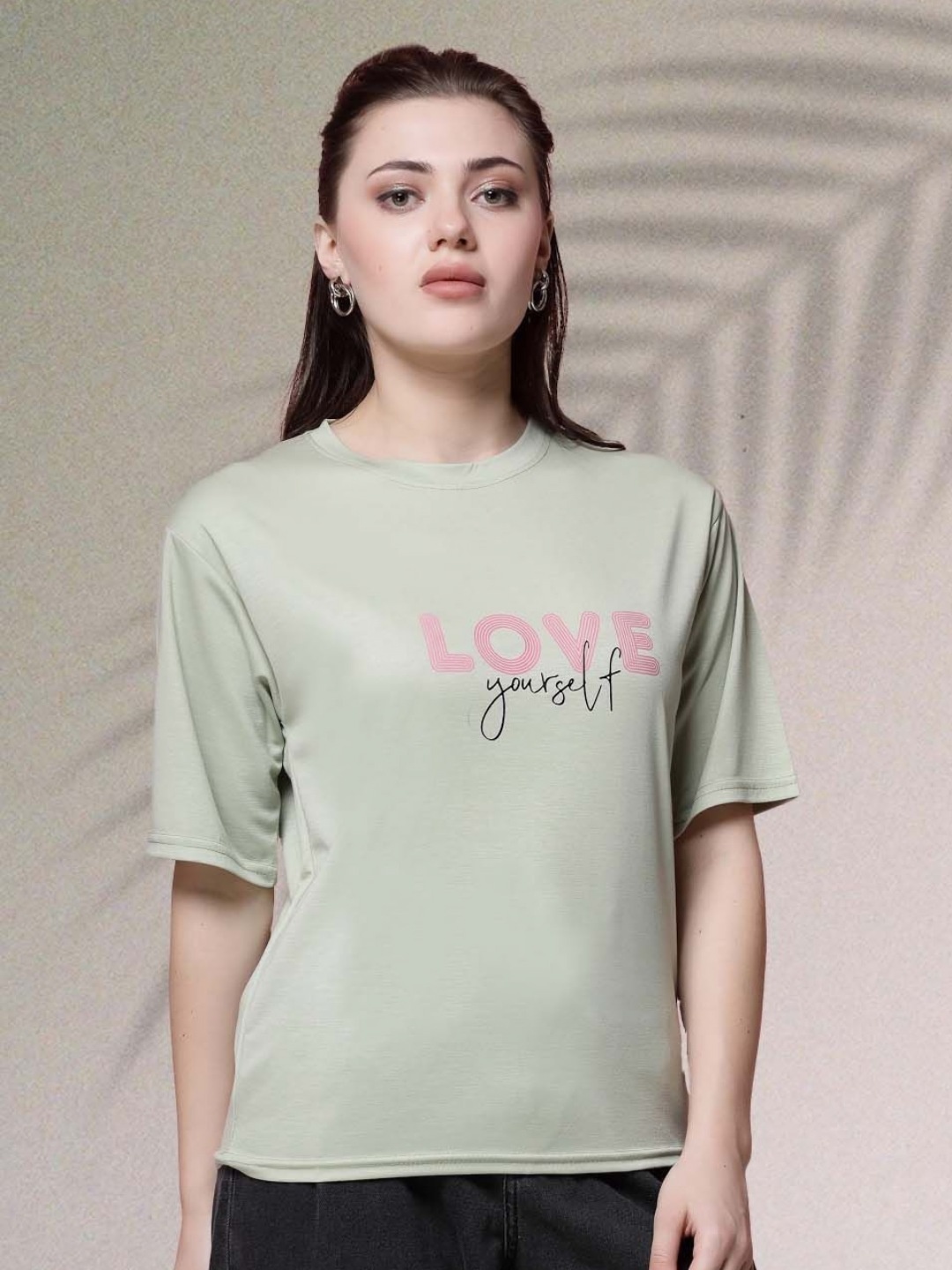 

all about you Women Typography Printed T-shirt, Green