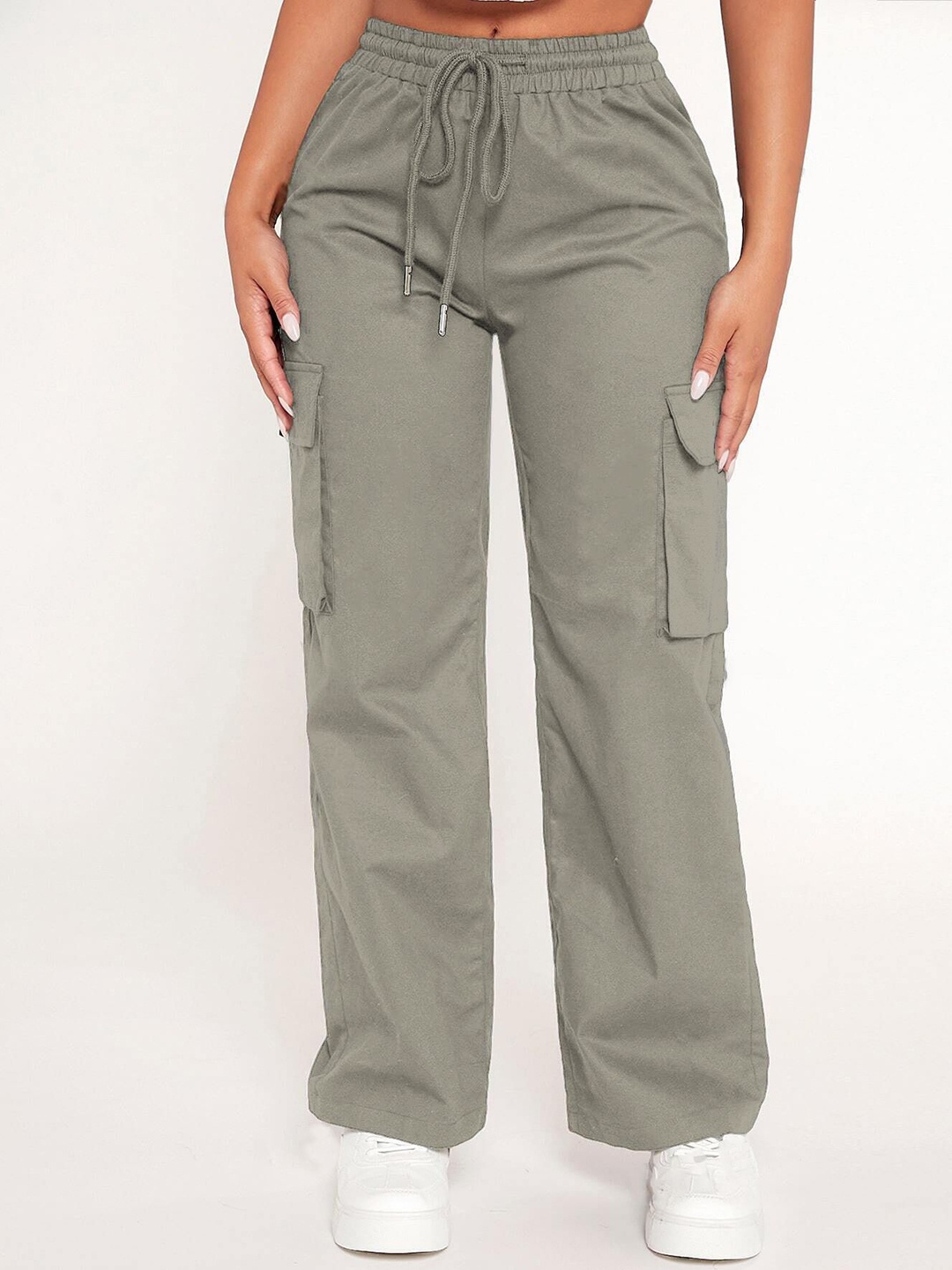 

SHIENZY Women Cotton Track Pants, Grey