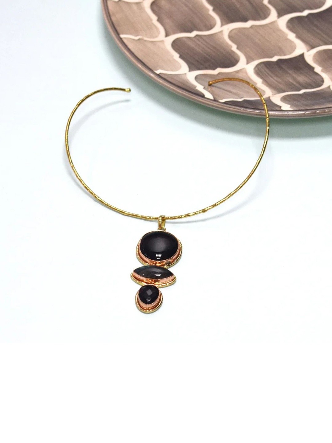 

Queens Jewels Gold-Plated Artificial Stones Studded Necklace