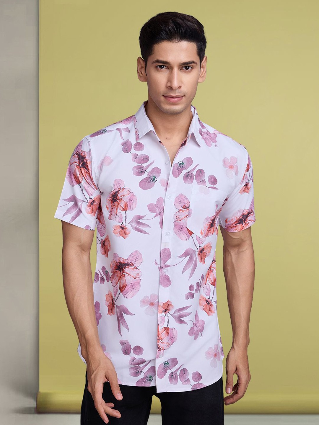 

Moda Rapido Men Standard Floral Opaque Printed Casual Shirt, Multi