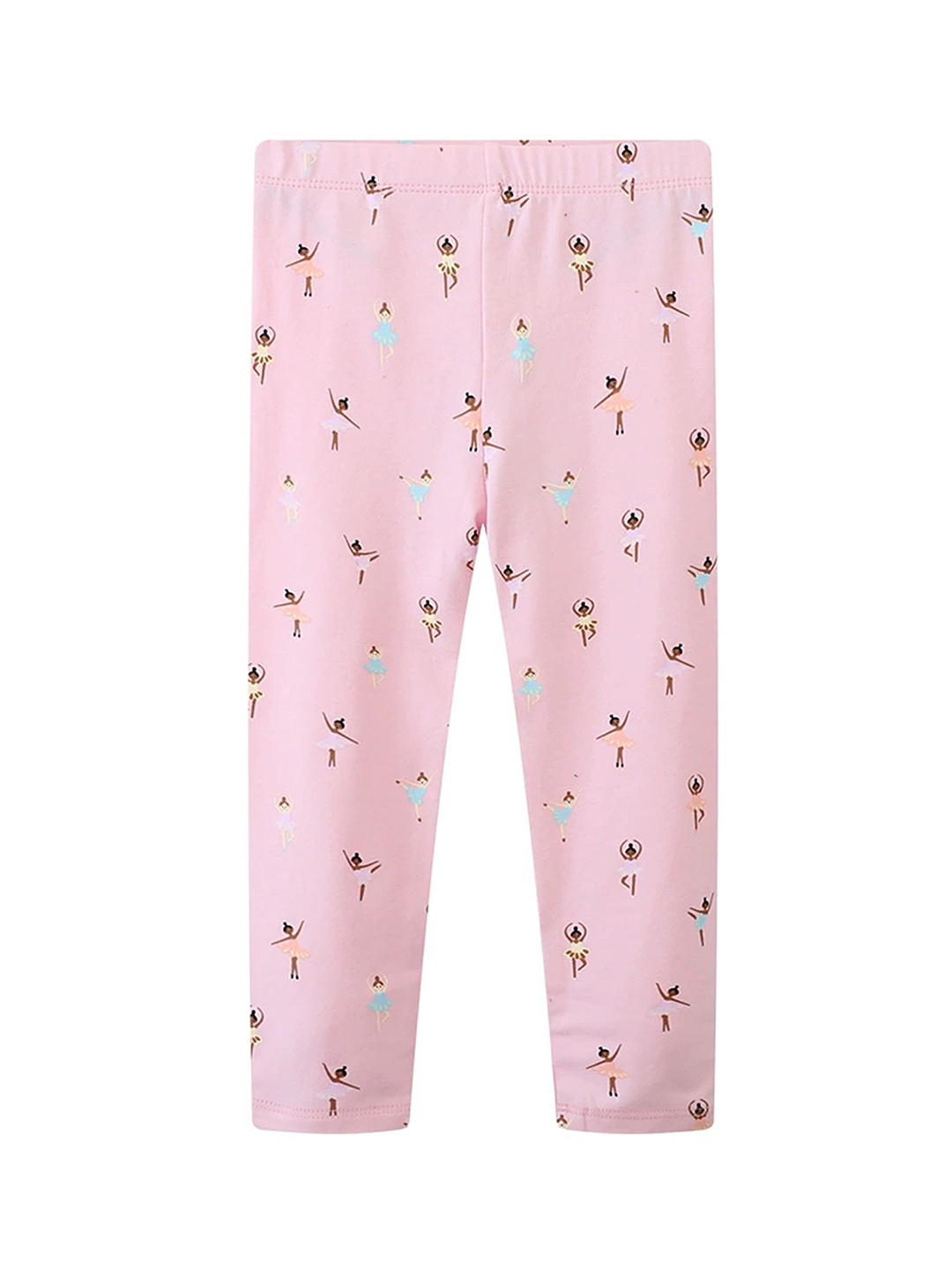 

LULU & SKY Printed Mid-Rise Ankle-Length Leggings, Pink