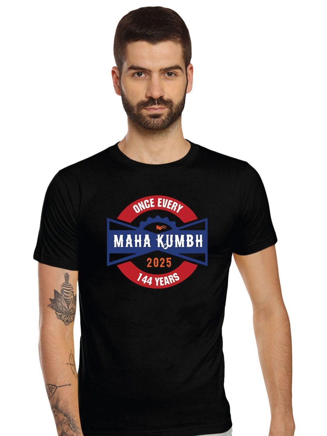 

Tantra Men Printed T-shirt, Black