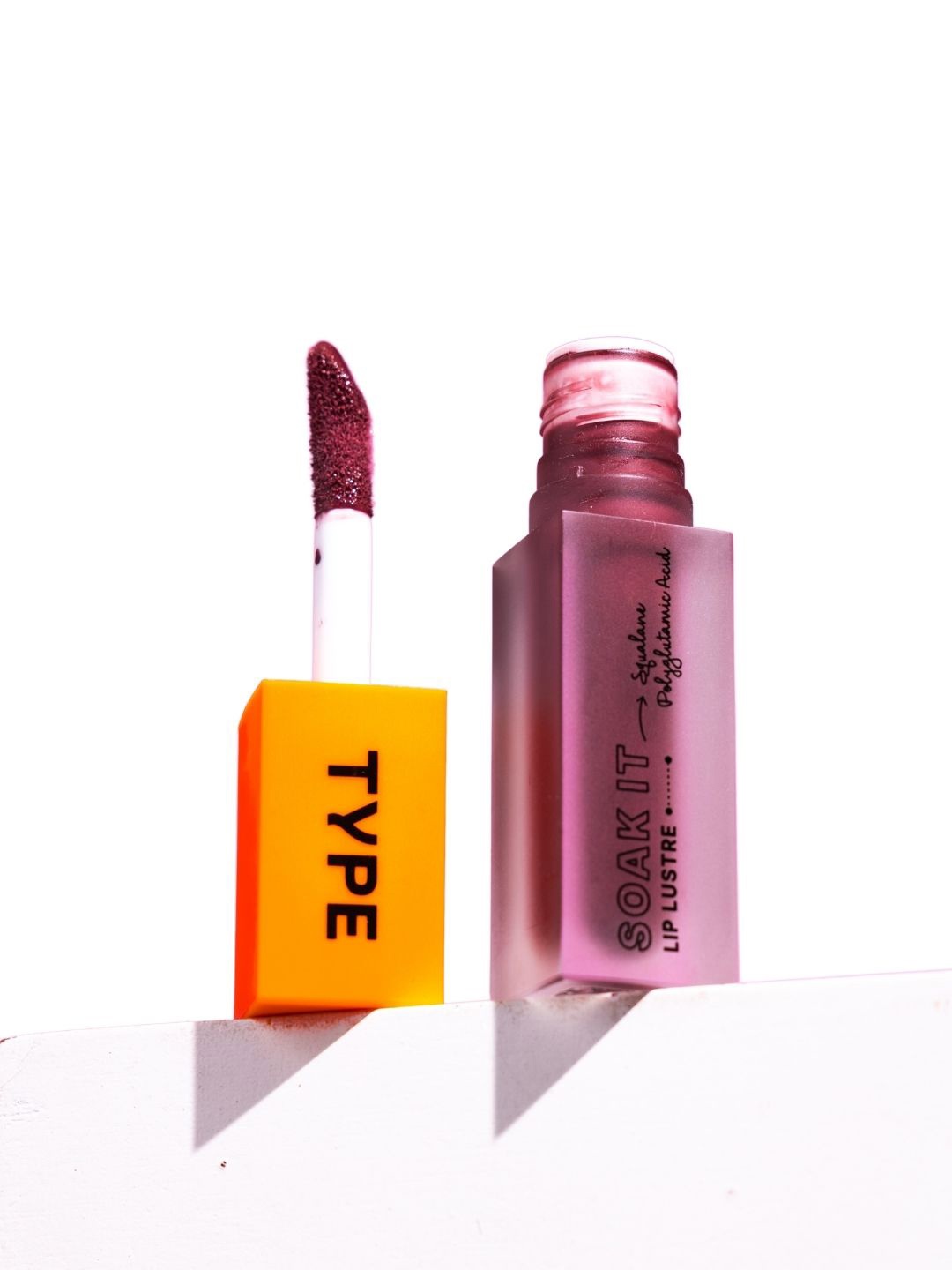 

TYPE BEAUTY INC Soak It Long Lasting Lip Gloss With Squalene - 4 ml - Self Made 402, Maroon