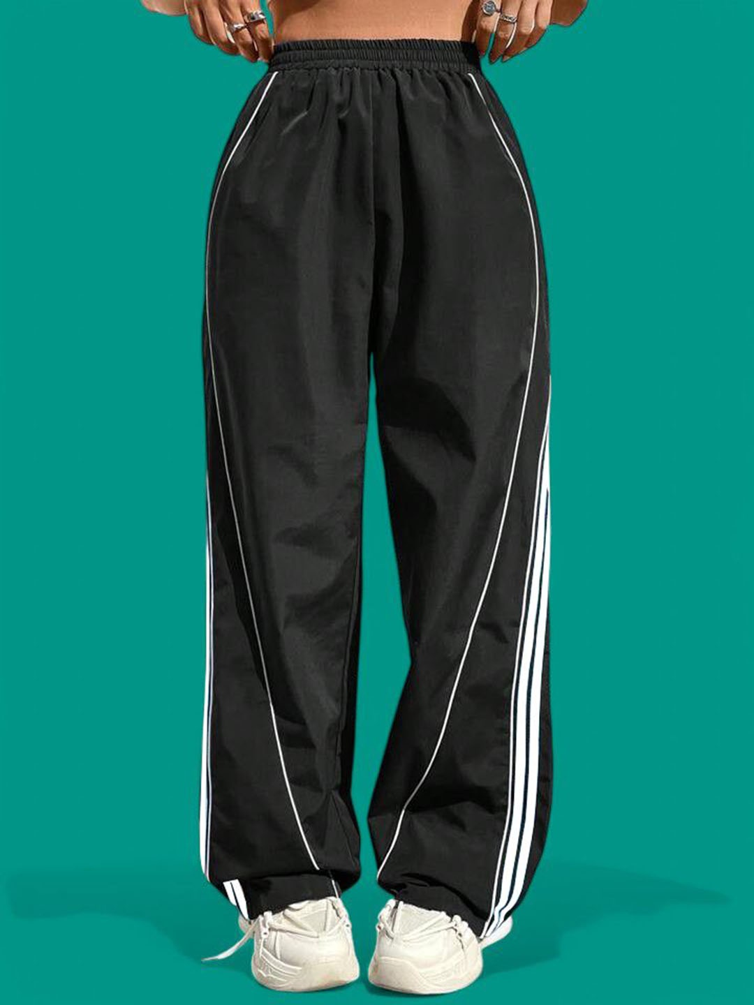 

TABADTOD Women Relaxed Loose Fit Easy Wash Joggers Trousers, Black
