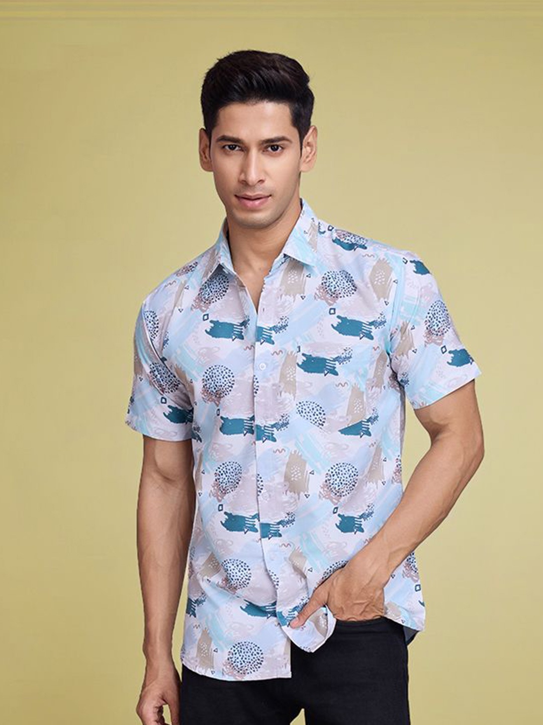 

Moda Rapido Men Standard Floral Opaque Printed Casual Shirt, Multi