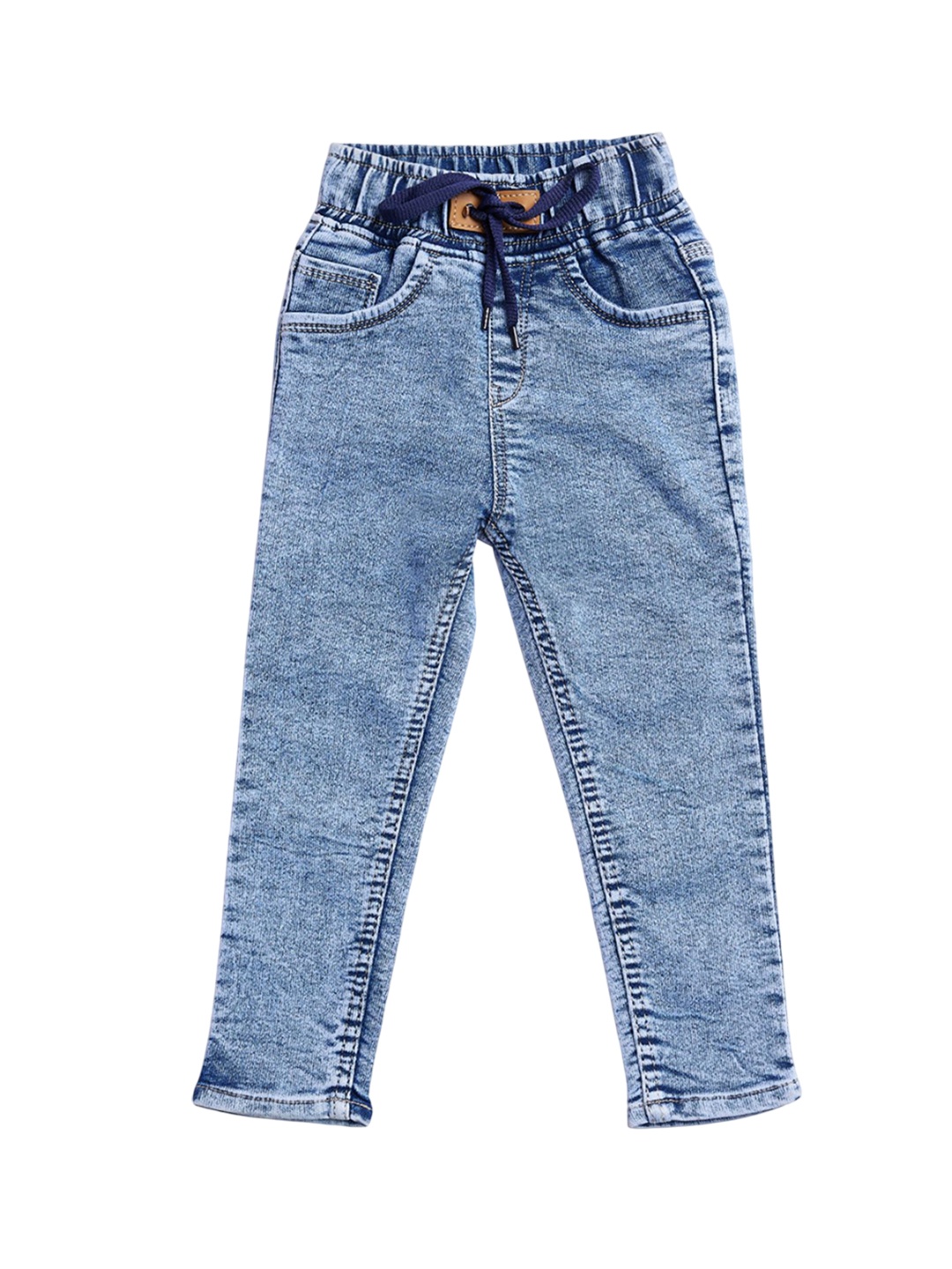 

ZitZot Girls Slim Fit Light Fade Jeans, Blue