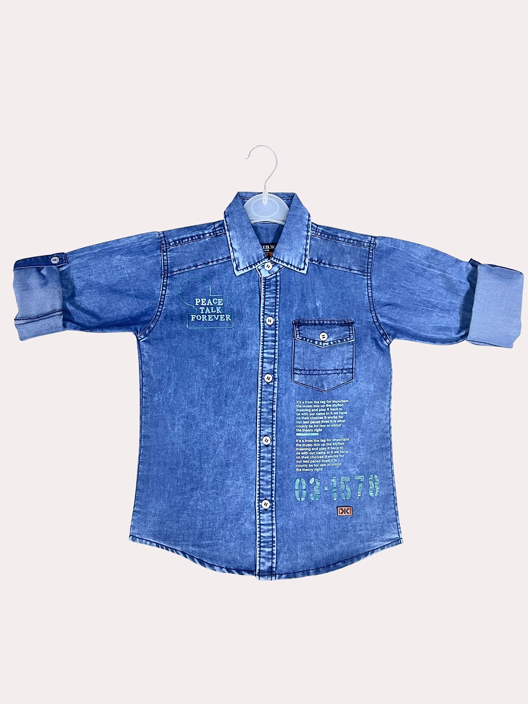 

Killer Boys Comfort Faded Opaque Casual Shirt, Blue