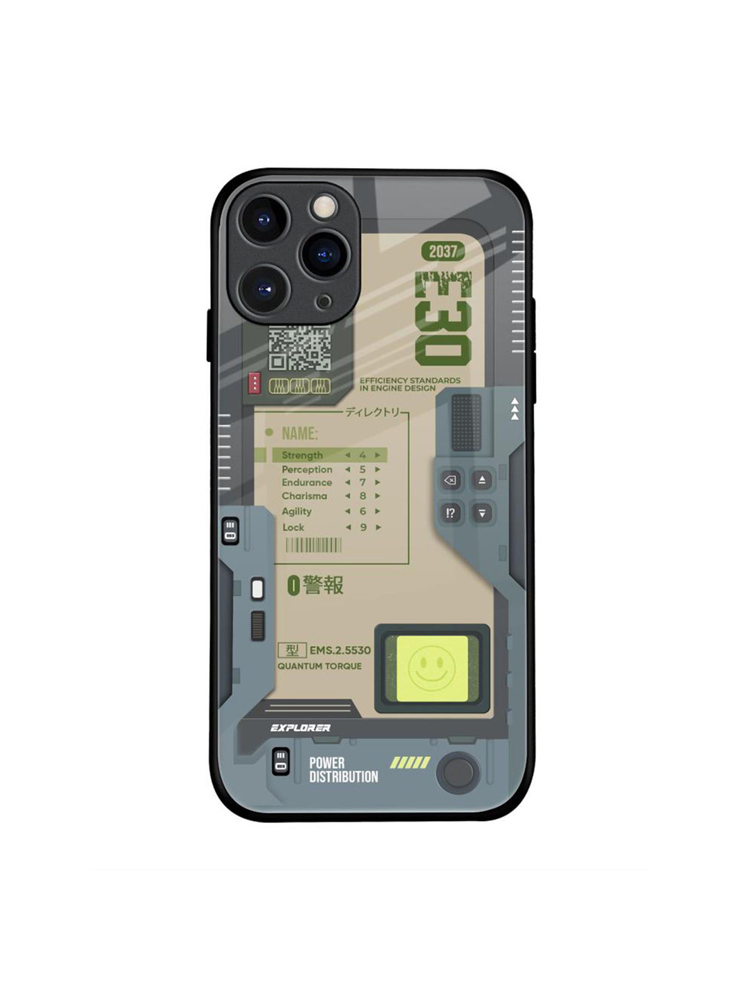

QRIOH Typography Printed iPhone 11 Pro Back Case Mobile Accessories, Grey