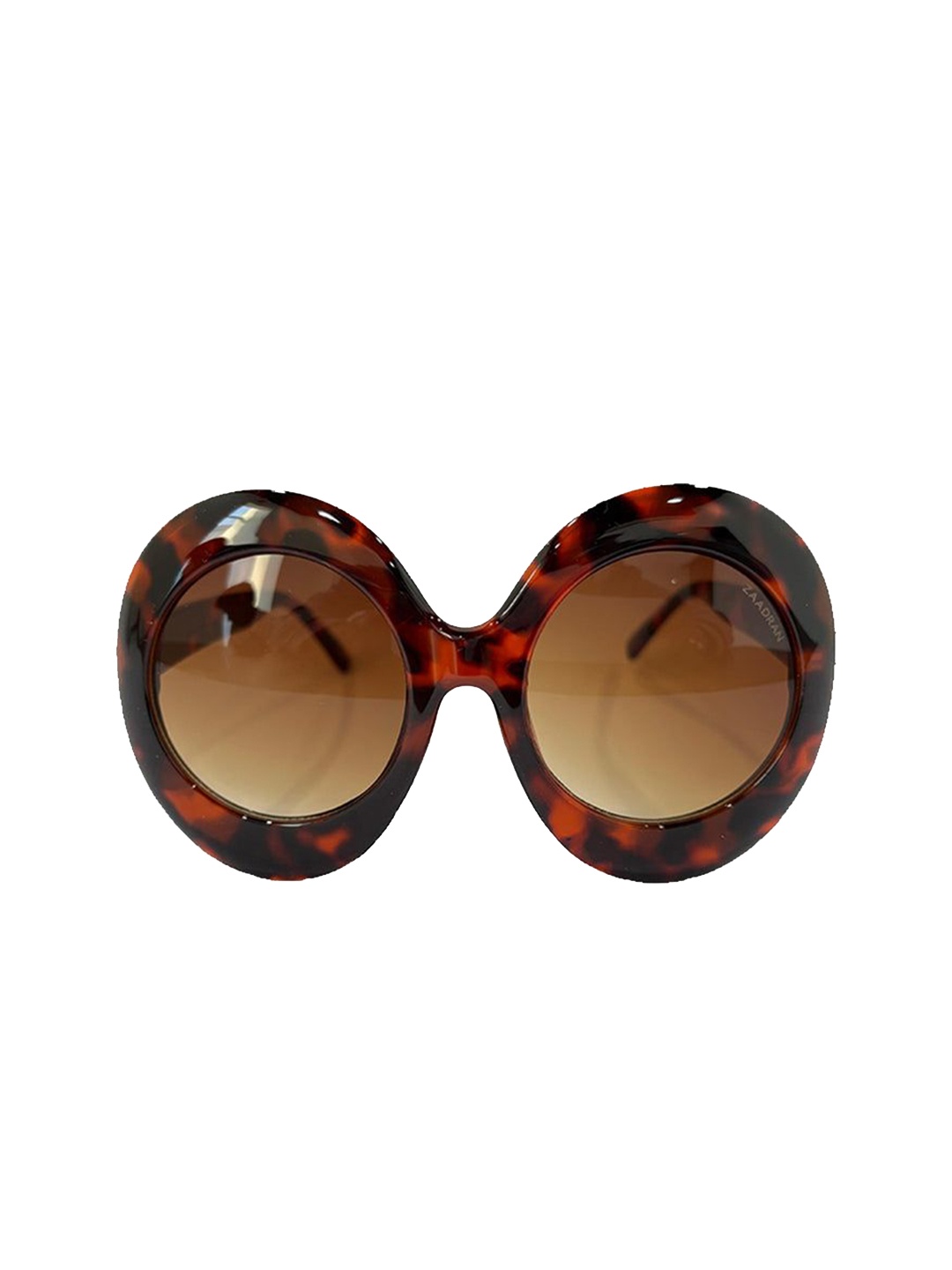 

ZAADRAN Unisex Round Sunglasses with Polarised and UV Protected Lens, Brown