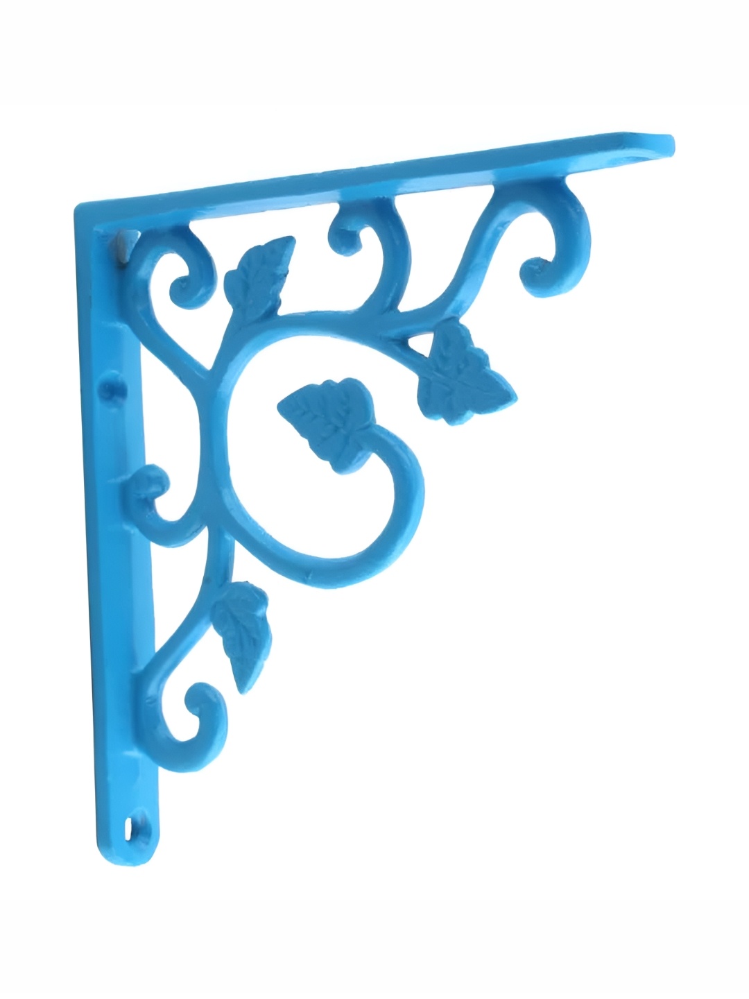 

Indianshelf Turquoise Blue Floral Wall Hanging Bracket Shelves