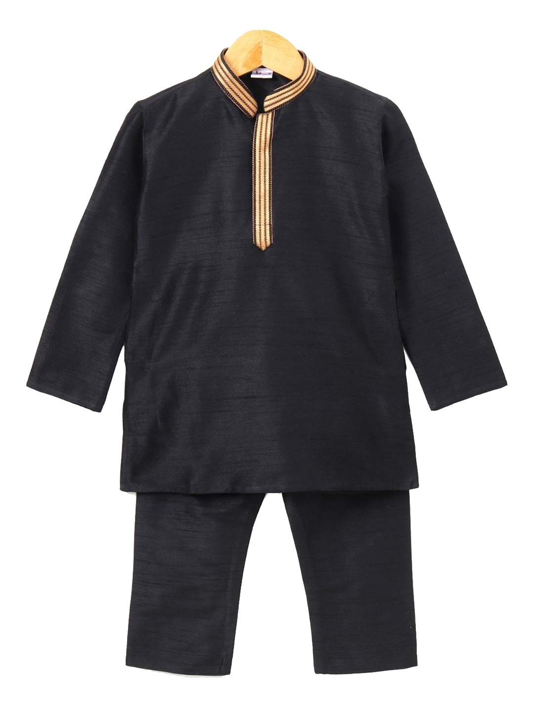 

Pehanaava Boys A-Line Kurta With Pyjama, Black