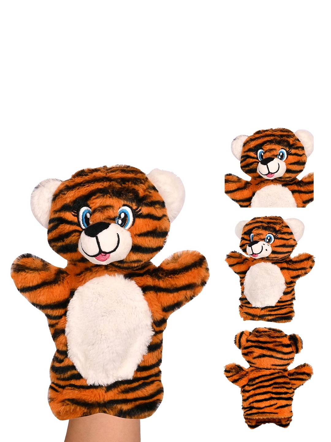 

BESTIES Microfibre Filled Non-Allergic Puppet Soft Toys and Dolls, Orange
