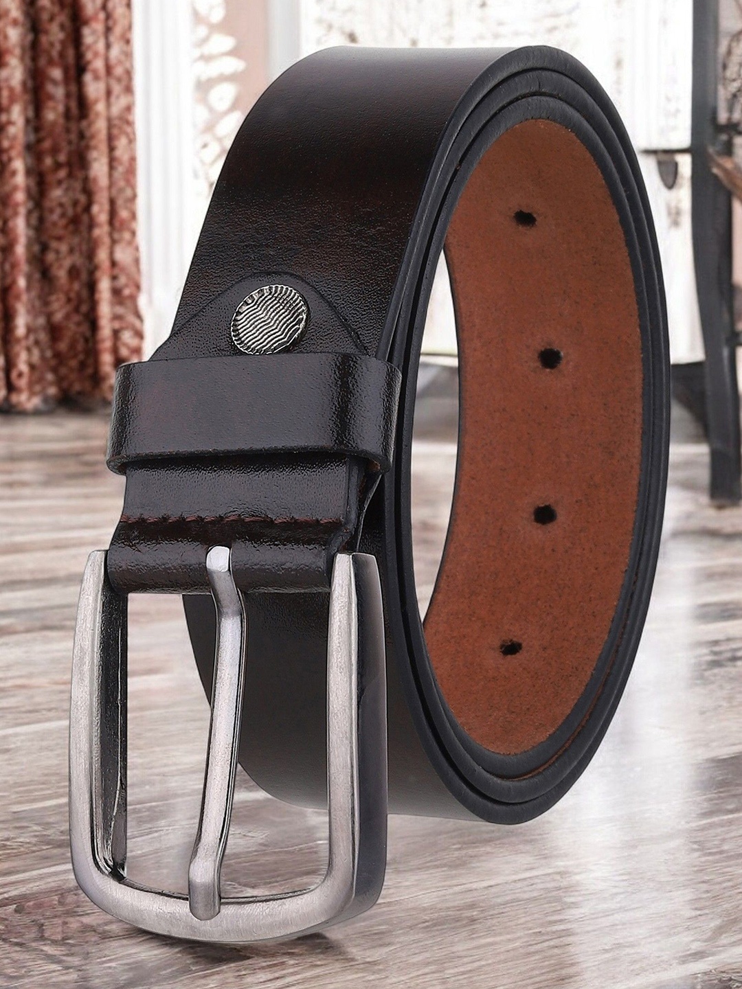 

Metronaut Men's Leather Formal Belt, Brown