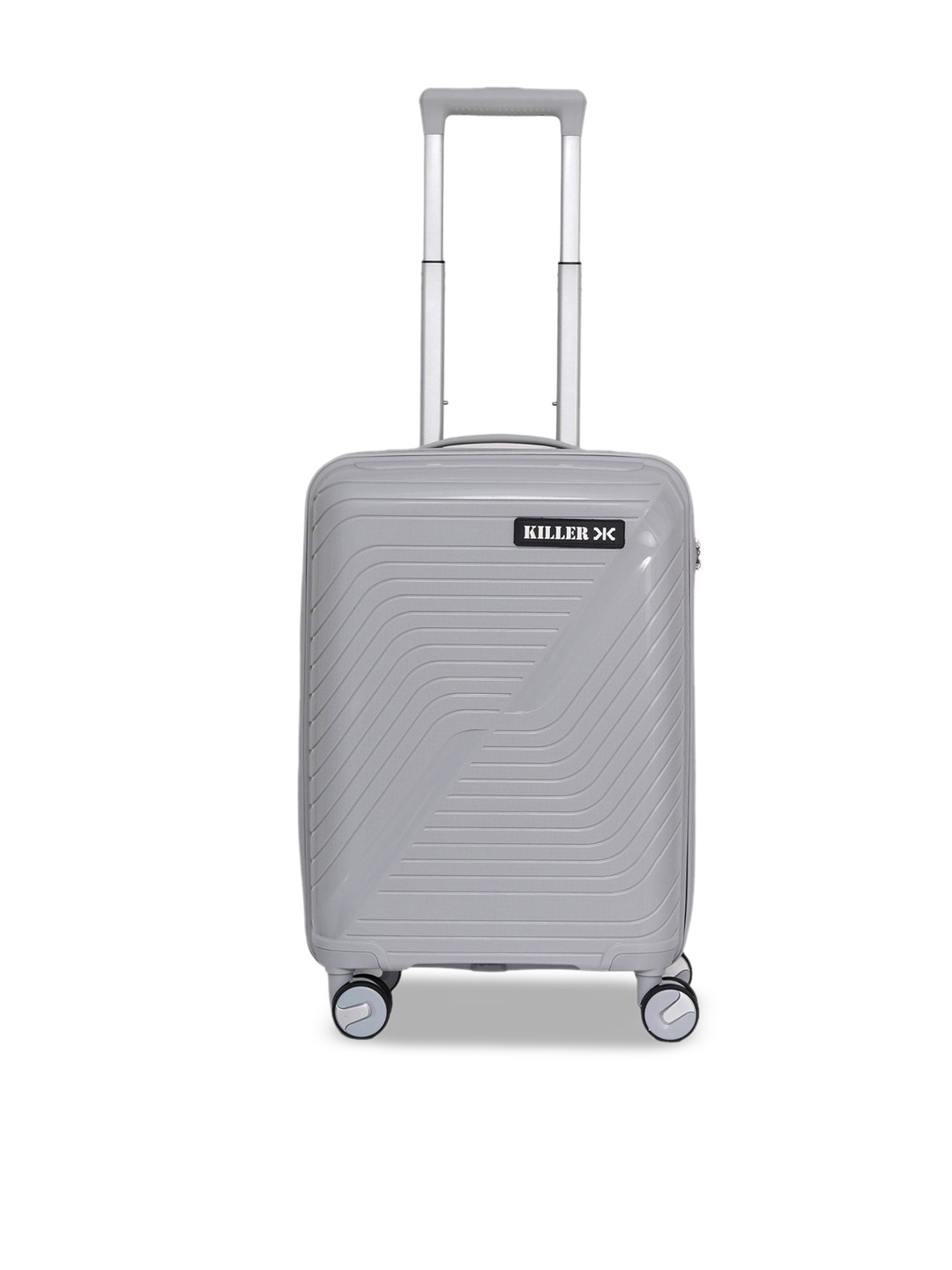 

Killer Textured Hard-Sided Cabin Trolley Bag, Grey