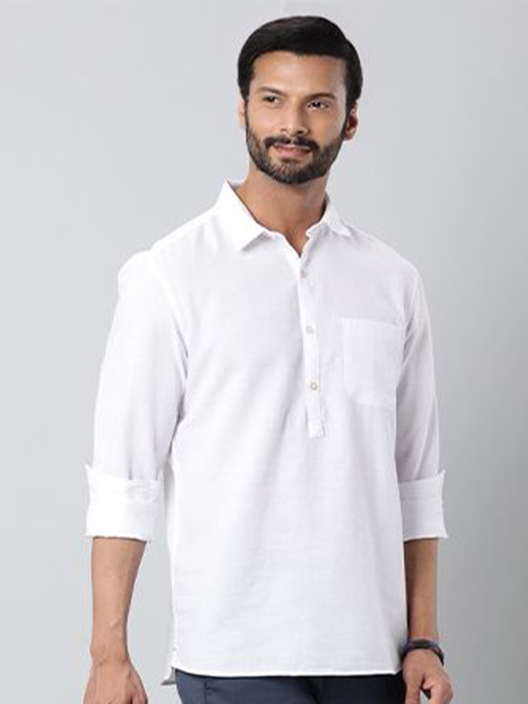 

Indian Terrain Men Slim Fit Opaque Casual Shirt, White