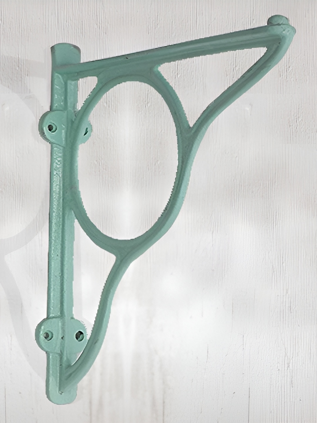 

Indianshelf Green Textured Aluminium Circle Shelf Holder Bracket