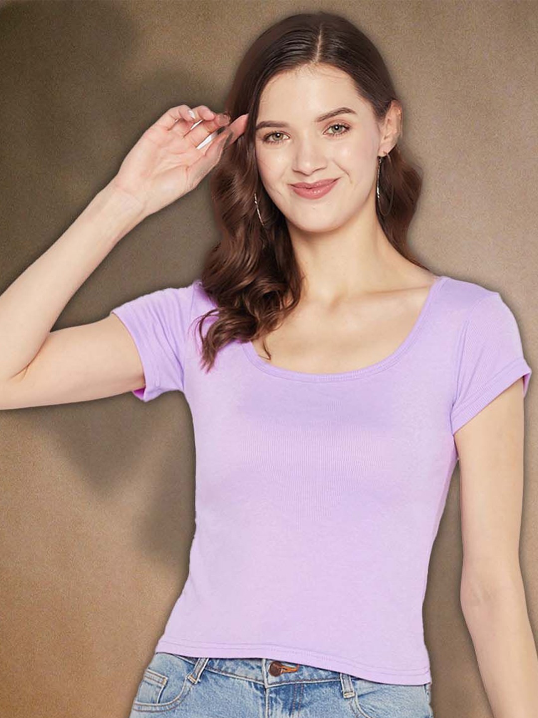 

all about you Layered Crop Top, Mauve