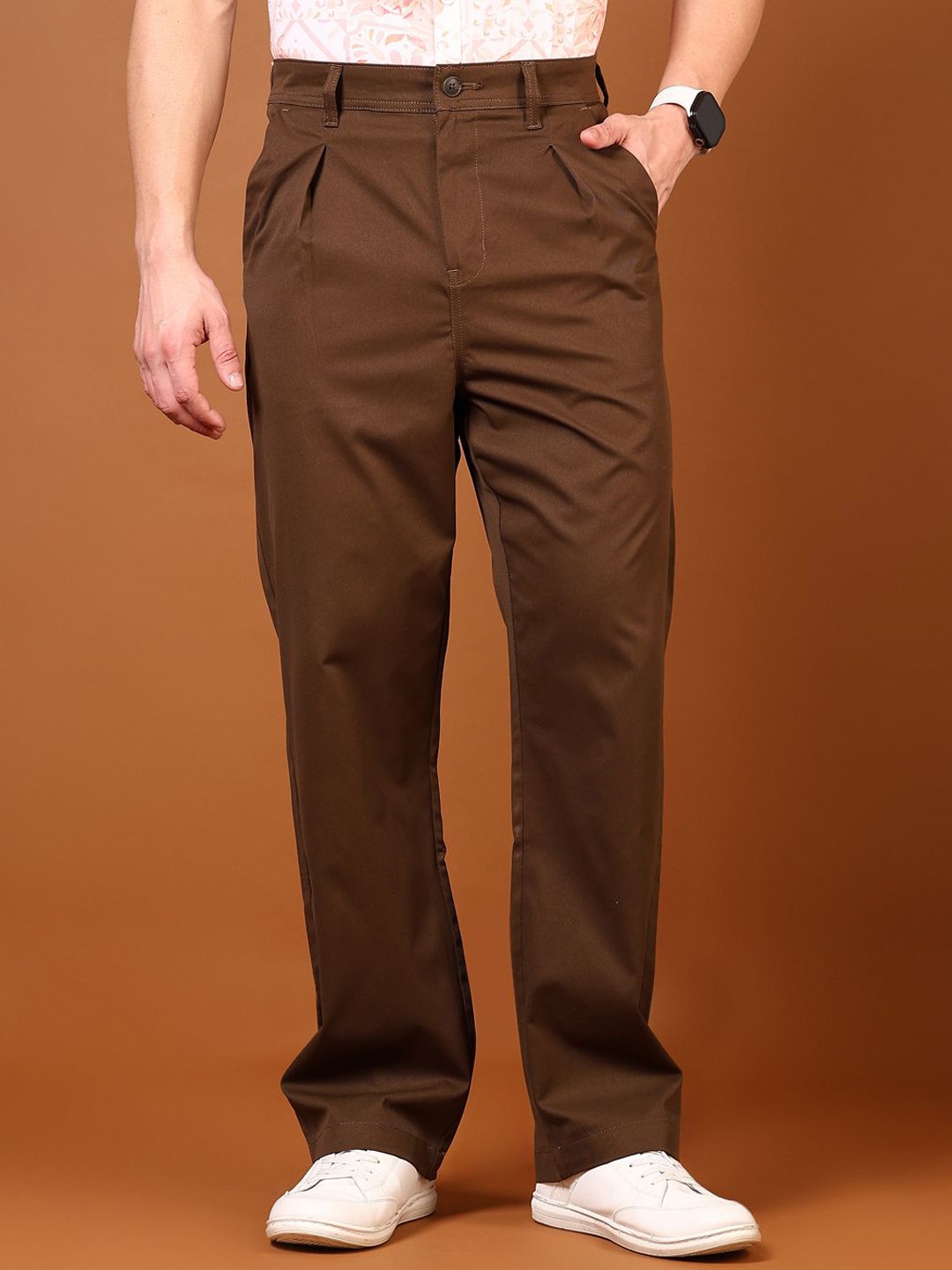 

V-Mart Men Trousers, Brown