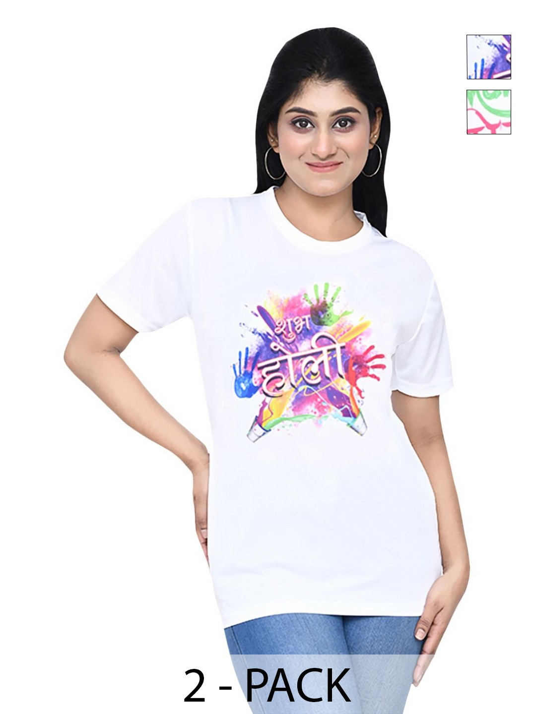 

RAPL Women 2 Printed T-shirt, White