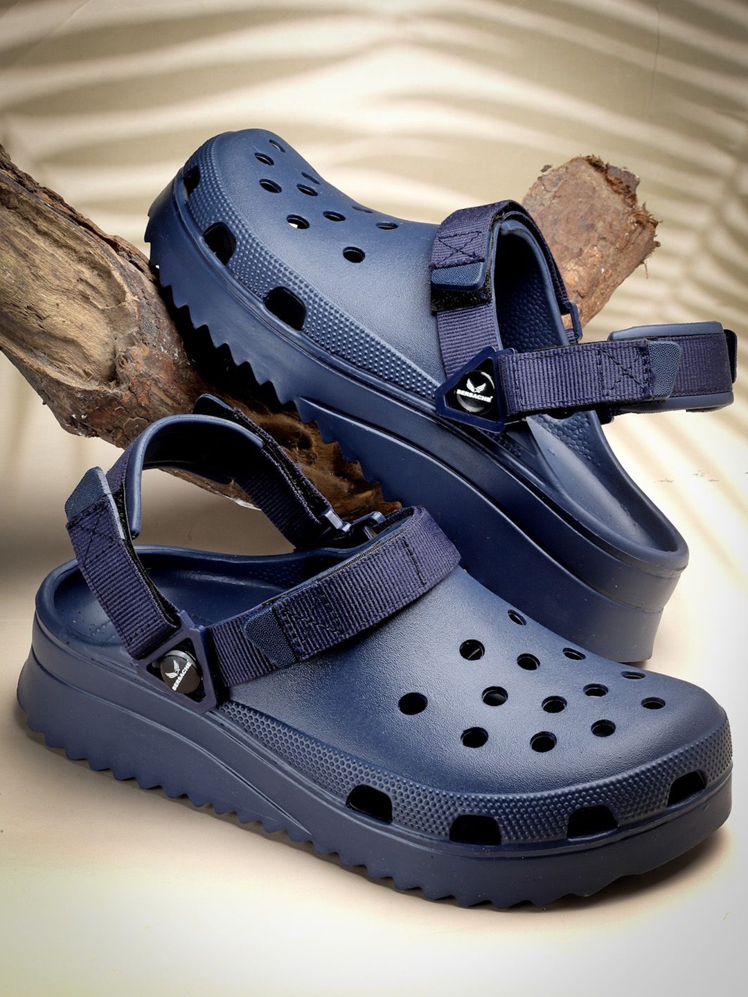 

BERSACHE Men Rubber Clogs, Navy blue