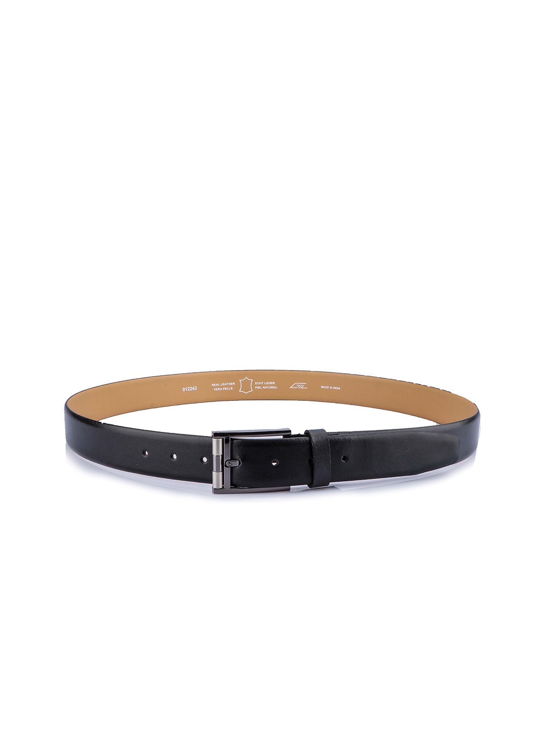 

GIL Men Solid Leather Formal Belt, Black
