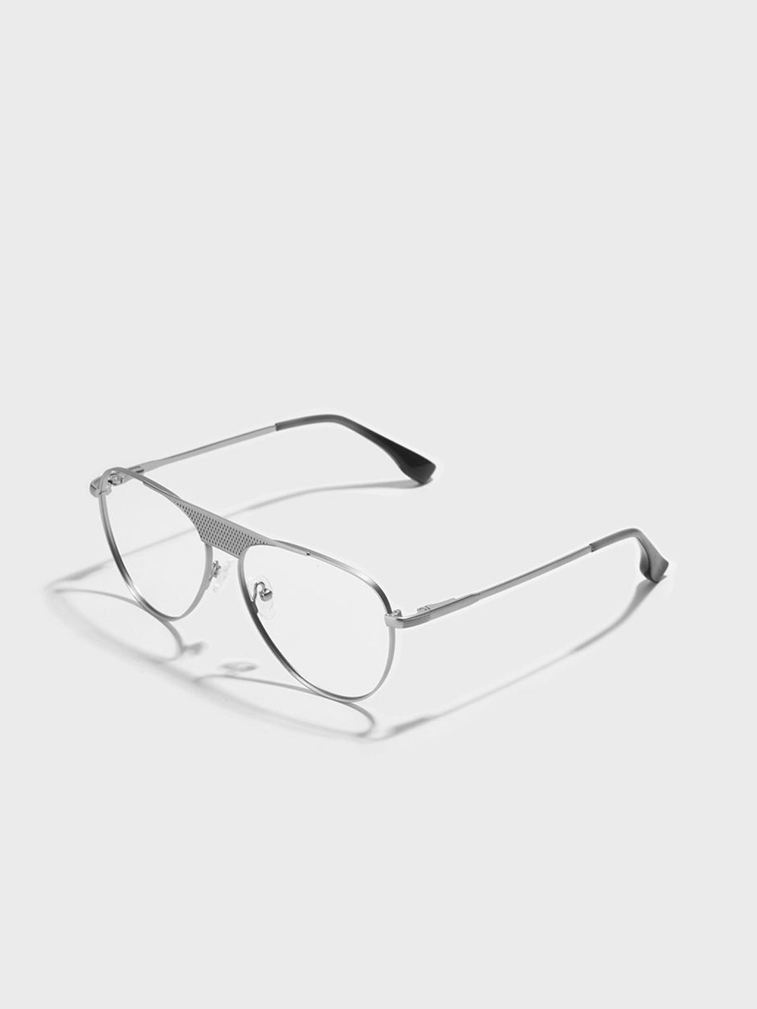 

SAM & MARSHALL Unisex Full Rim Aviator Frames, Silver