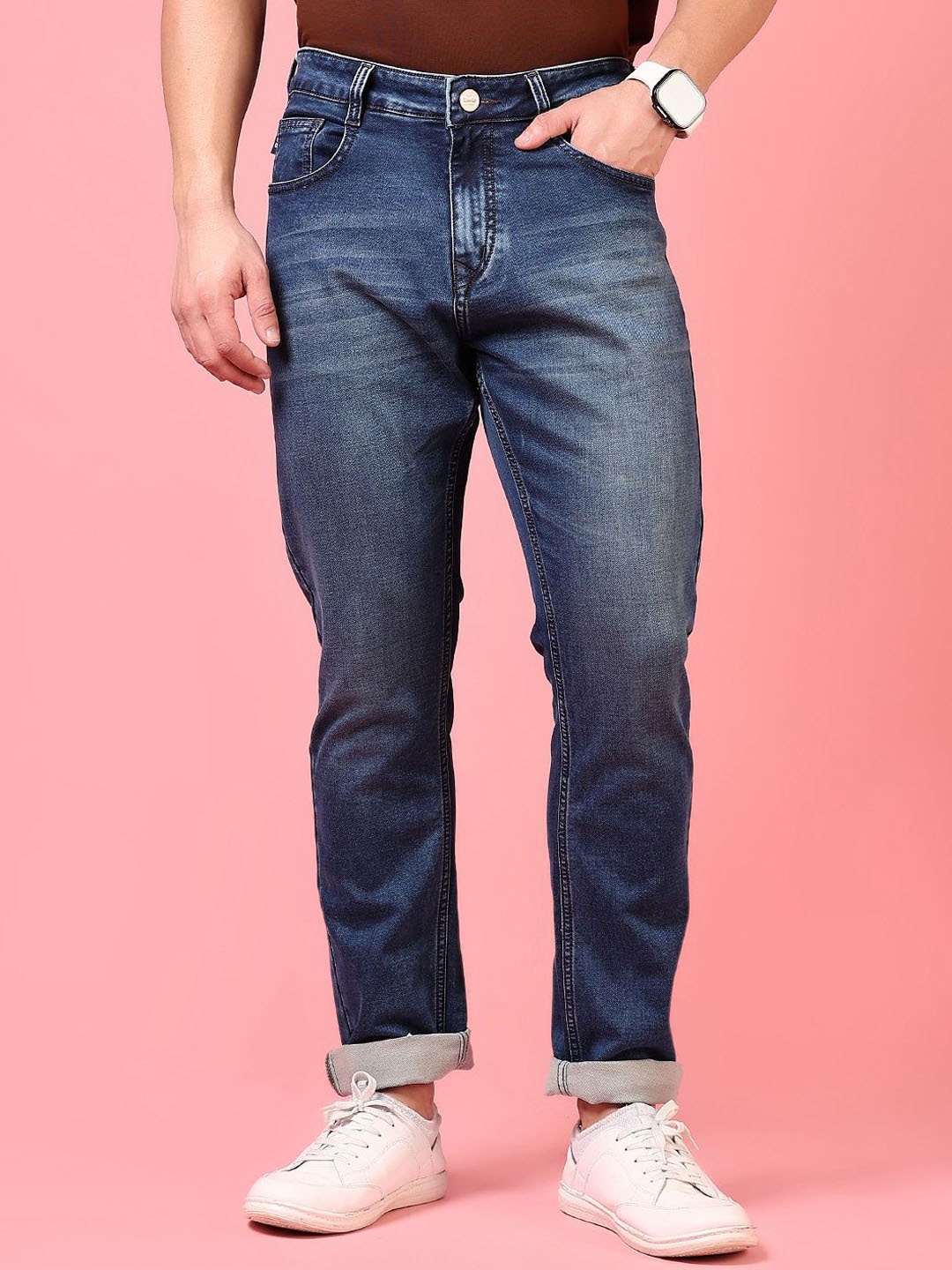 

V-Mart Men Light Fade Jeans, Blue