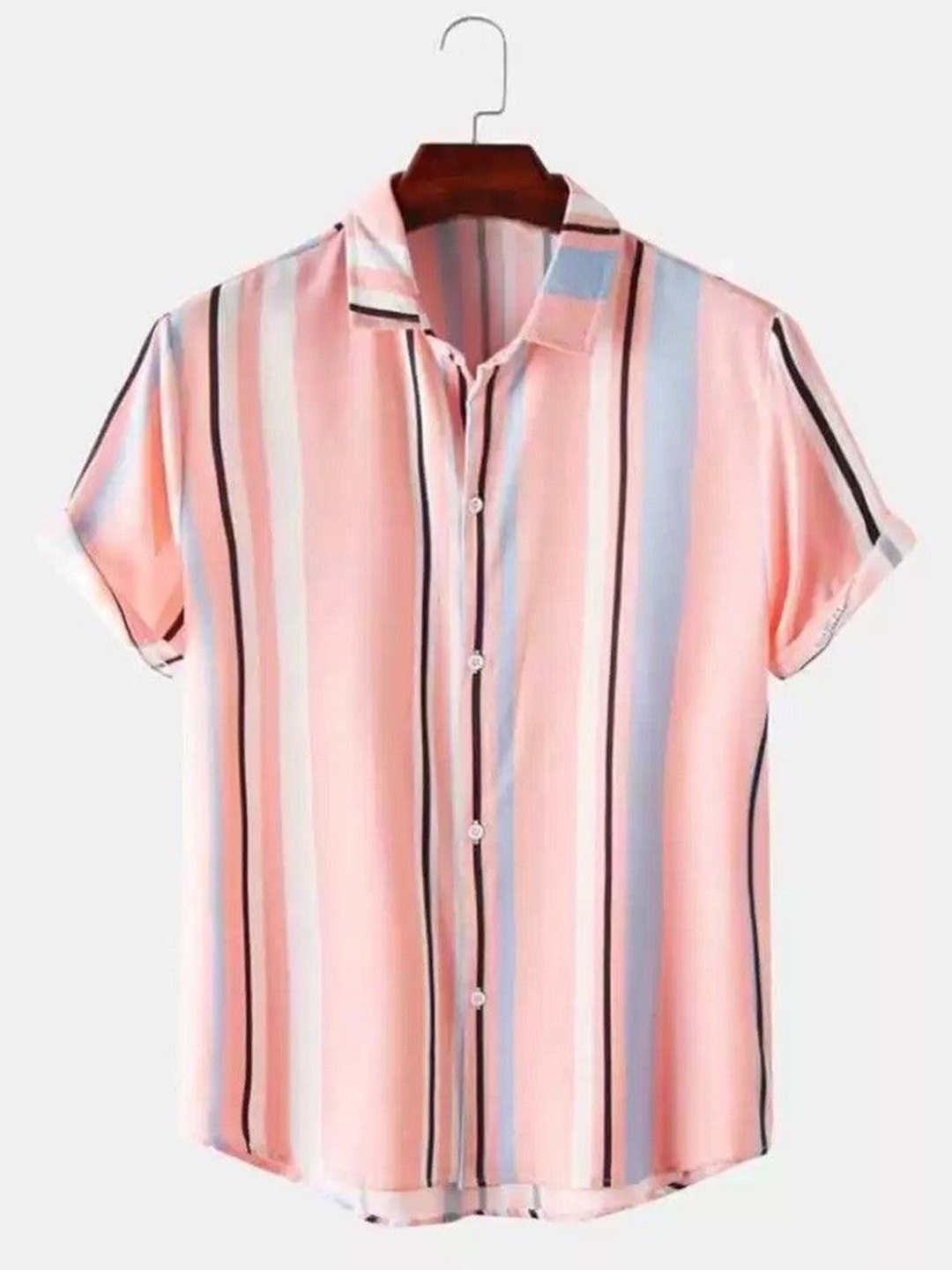 

iCome Men Classic Opaque Striped Casual Shirt, Multi