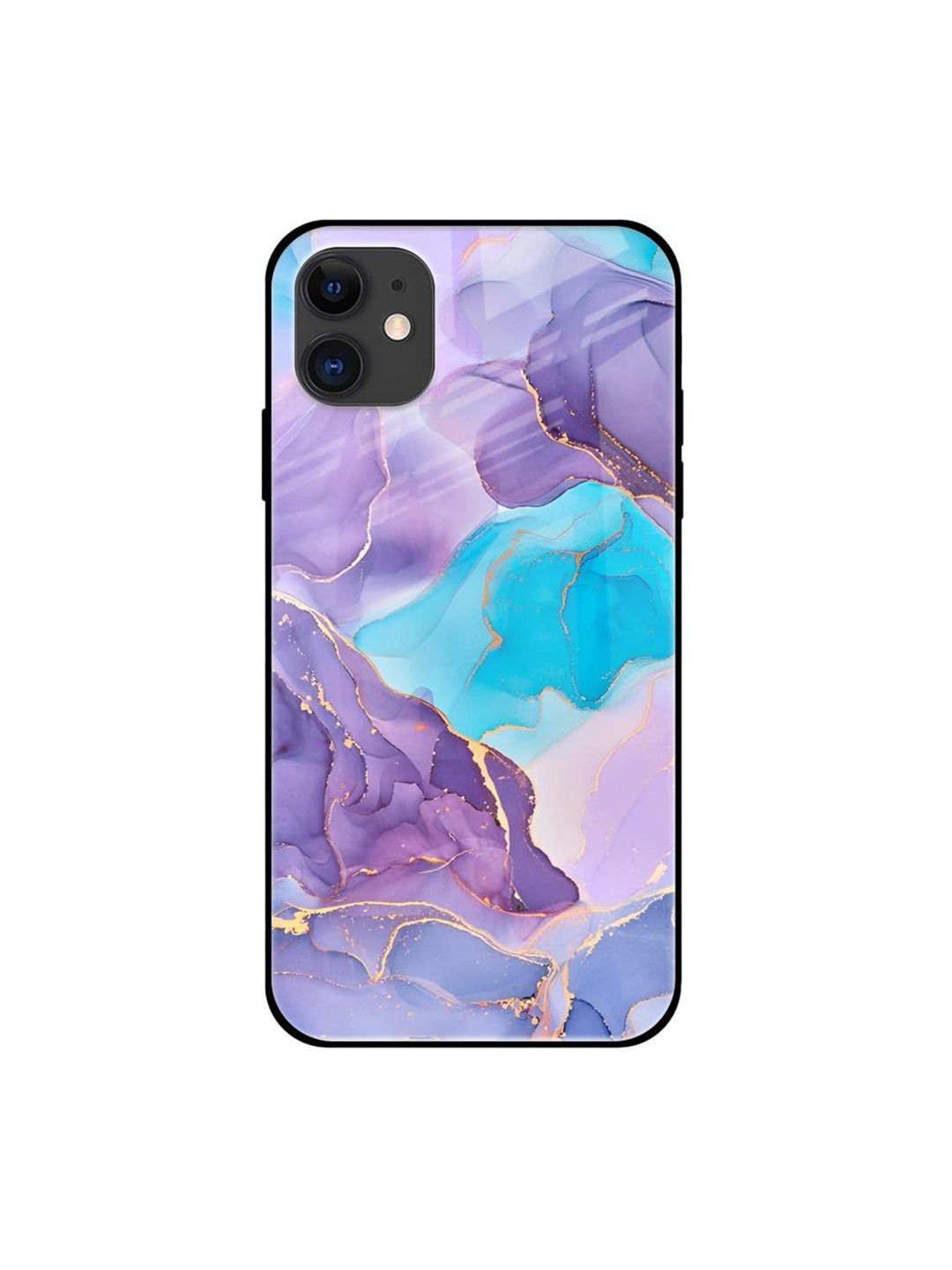 

QRIOH Quirky Printed iPhone 12 Back Case Mobile Accessories, Purple