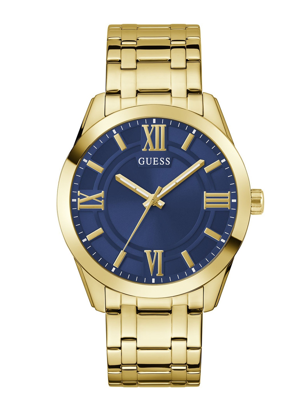 

GUESS Men Dial & Stainless Steel Bracelet Style Straps Analogue Watch GW0893G5, Blue