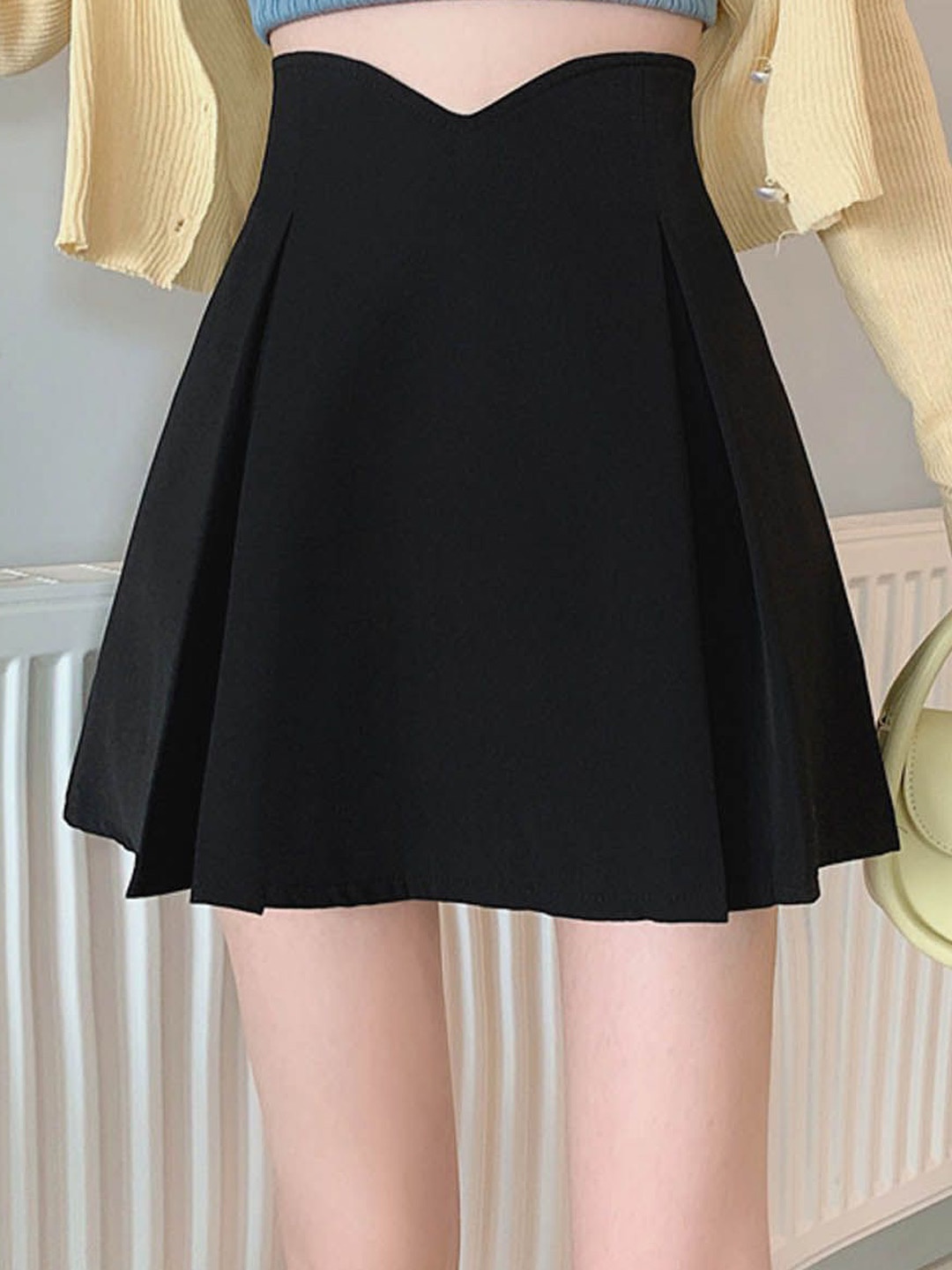 

StyleCast A-Line Mini Flared Skirts, Black