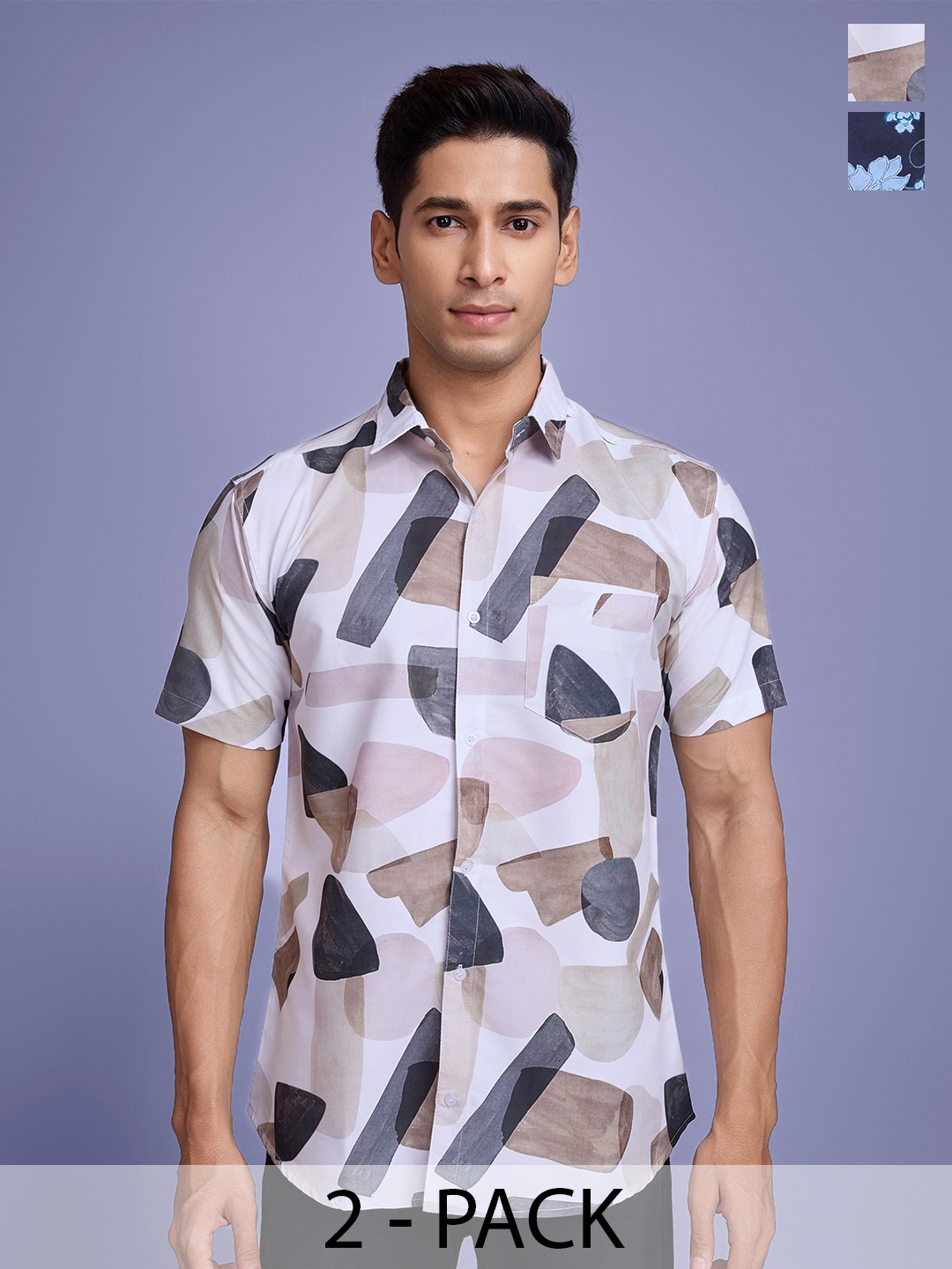 

Moda Rapido Men Standard Floral Opaque Printed Casual Shirt, Multi