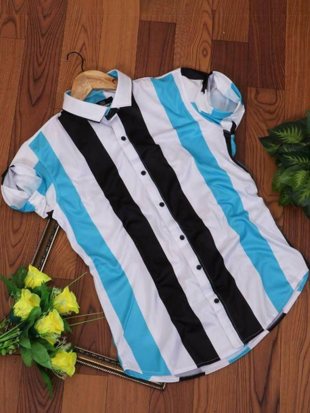 

iCome Men Classic Opaque Casual Shirt, Multi